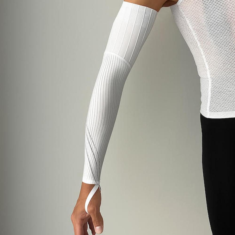 Velotoze Armlinge VeloToze Armlinge Aero L/XL Weiß - aerodynamische Performance-Armlinge