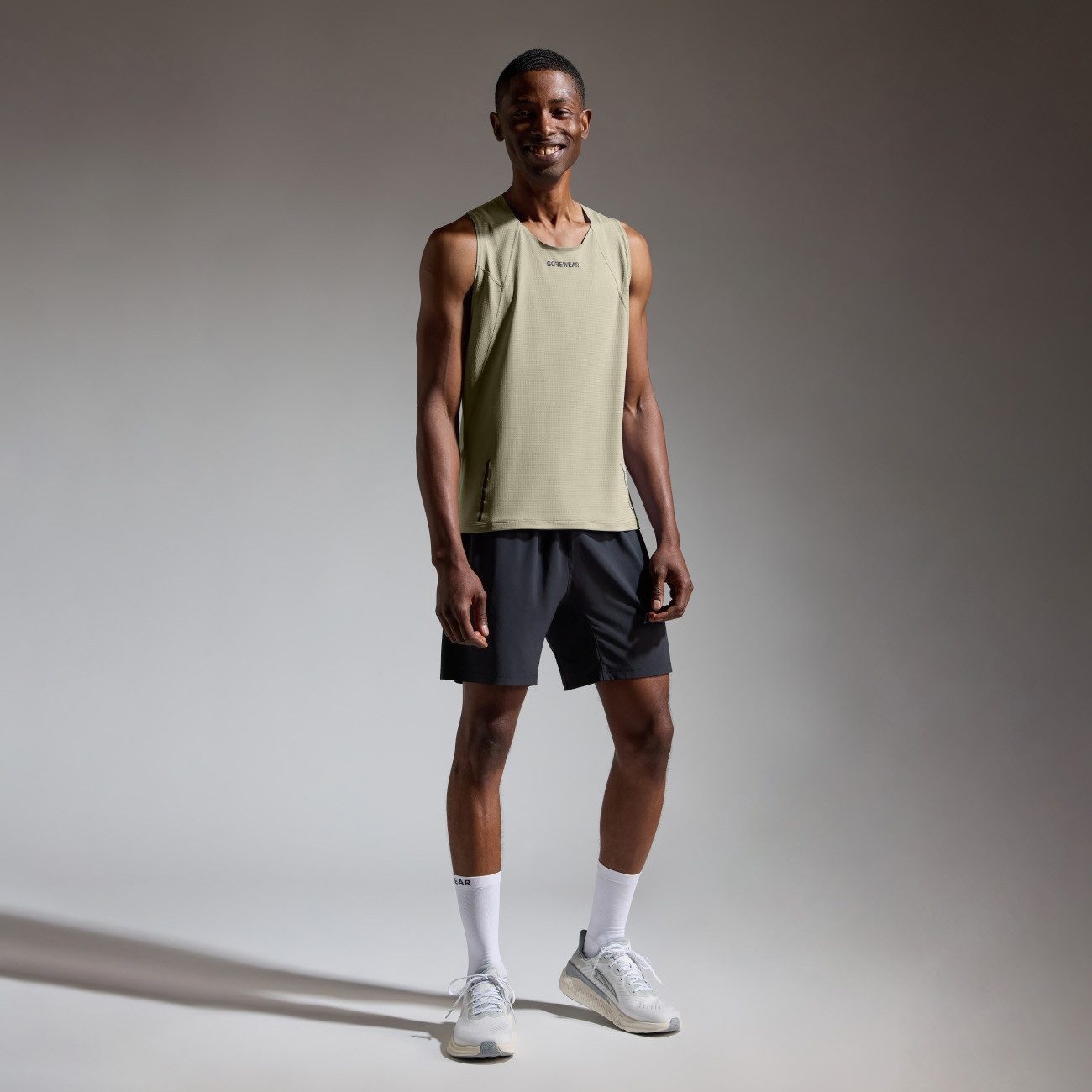 GORE® Wear Laufshirt Gore Wear Contest 2.0 Singlet Herren Slate Green