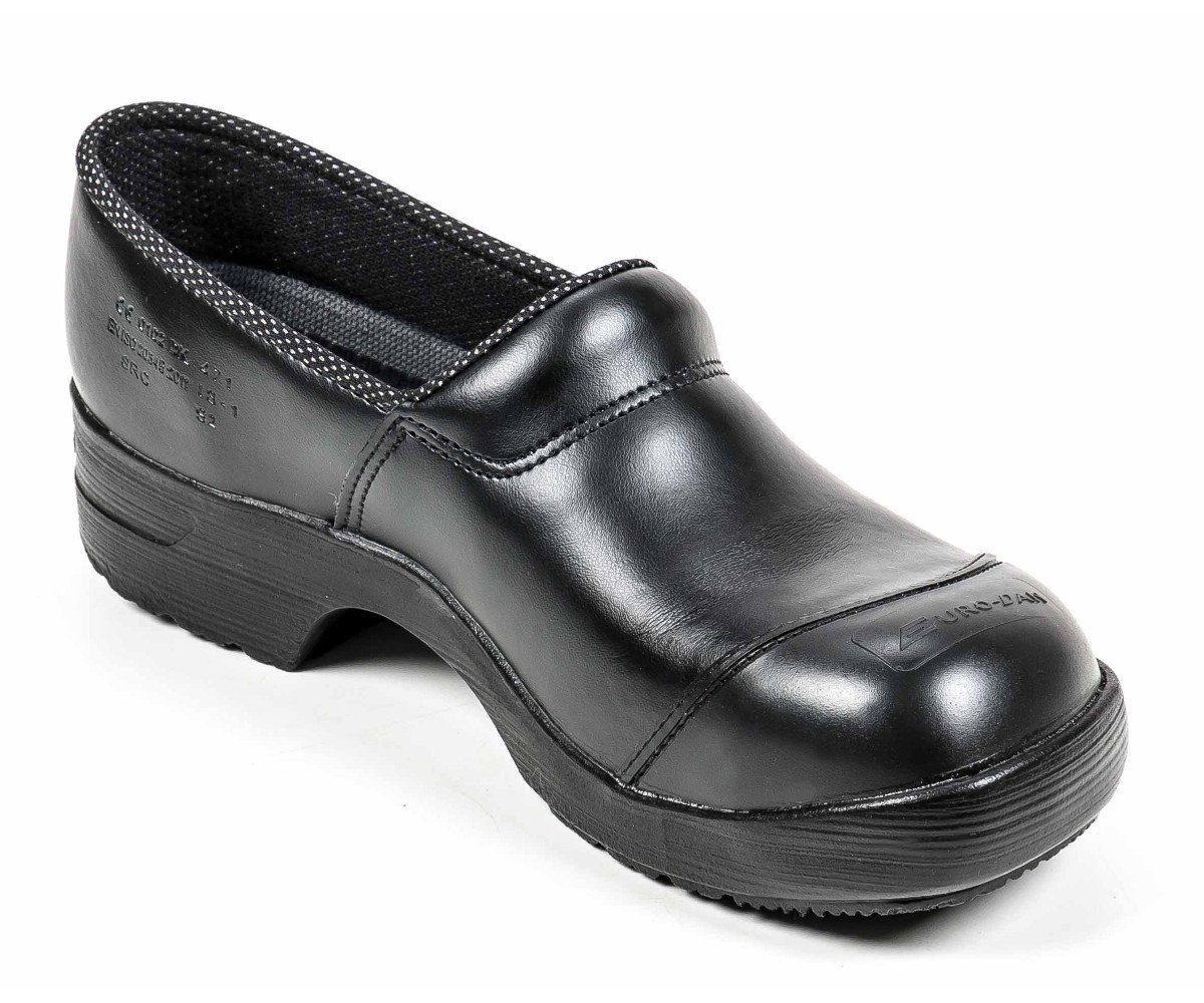 Euro-Dan S2 Sicherheitsschuh (Sicherheitsclogs, 1-tlg., antistatische PU-Laufsohle ist öl-, benzin- und hitzebeständig) geschlossener Clogs aus Leder Stahlkappe nach EN ISO 20345:2011