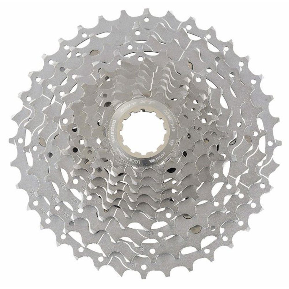 Zahnkranz SHIMANO Kassette DEORE XT CS-M771 10f. 11-32Z chrom gestrahlt