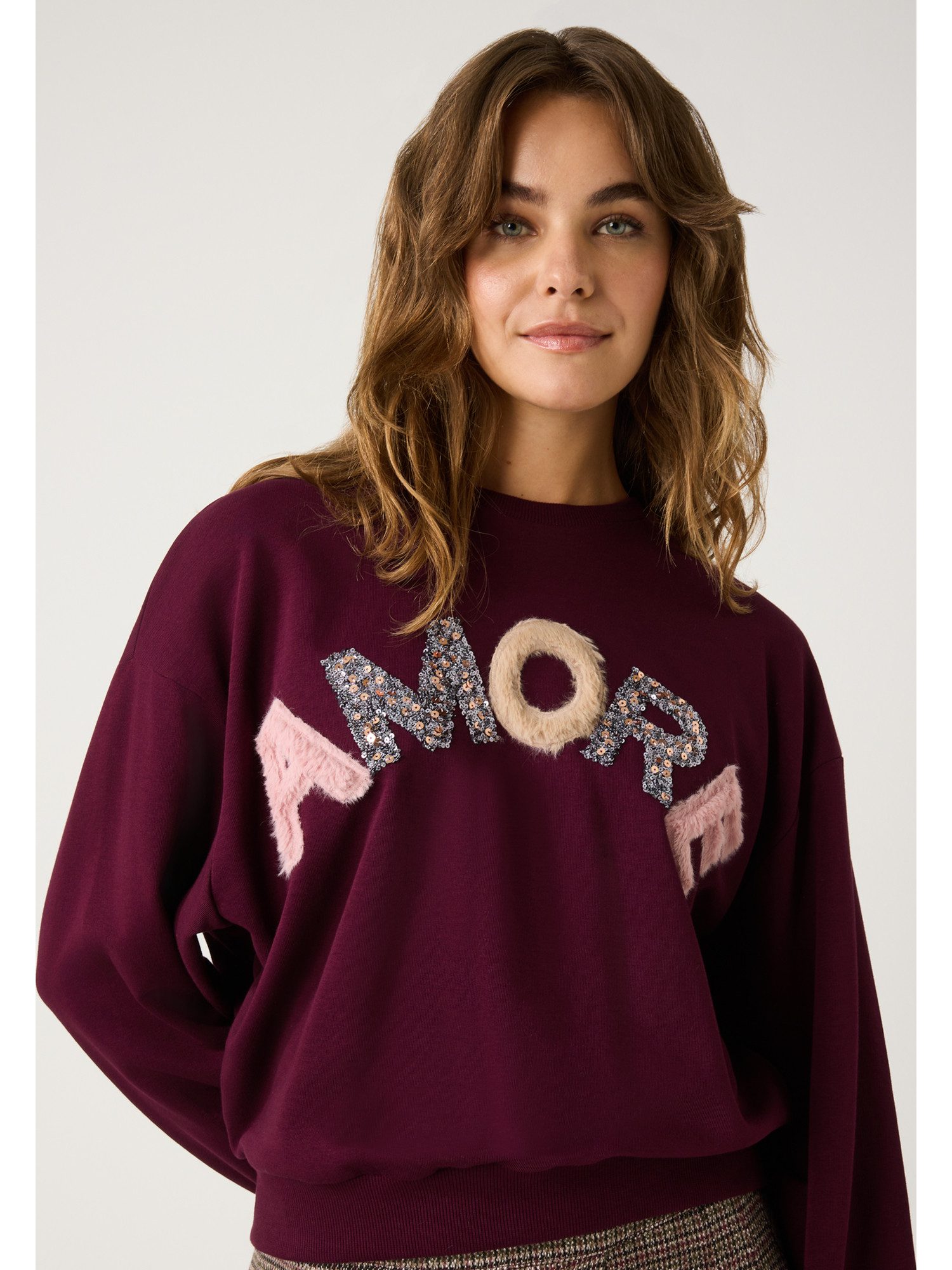 MORE&MORE Sweatshirt softes Baumwollmix-Sweatshirt günstig online kaufen