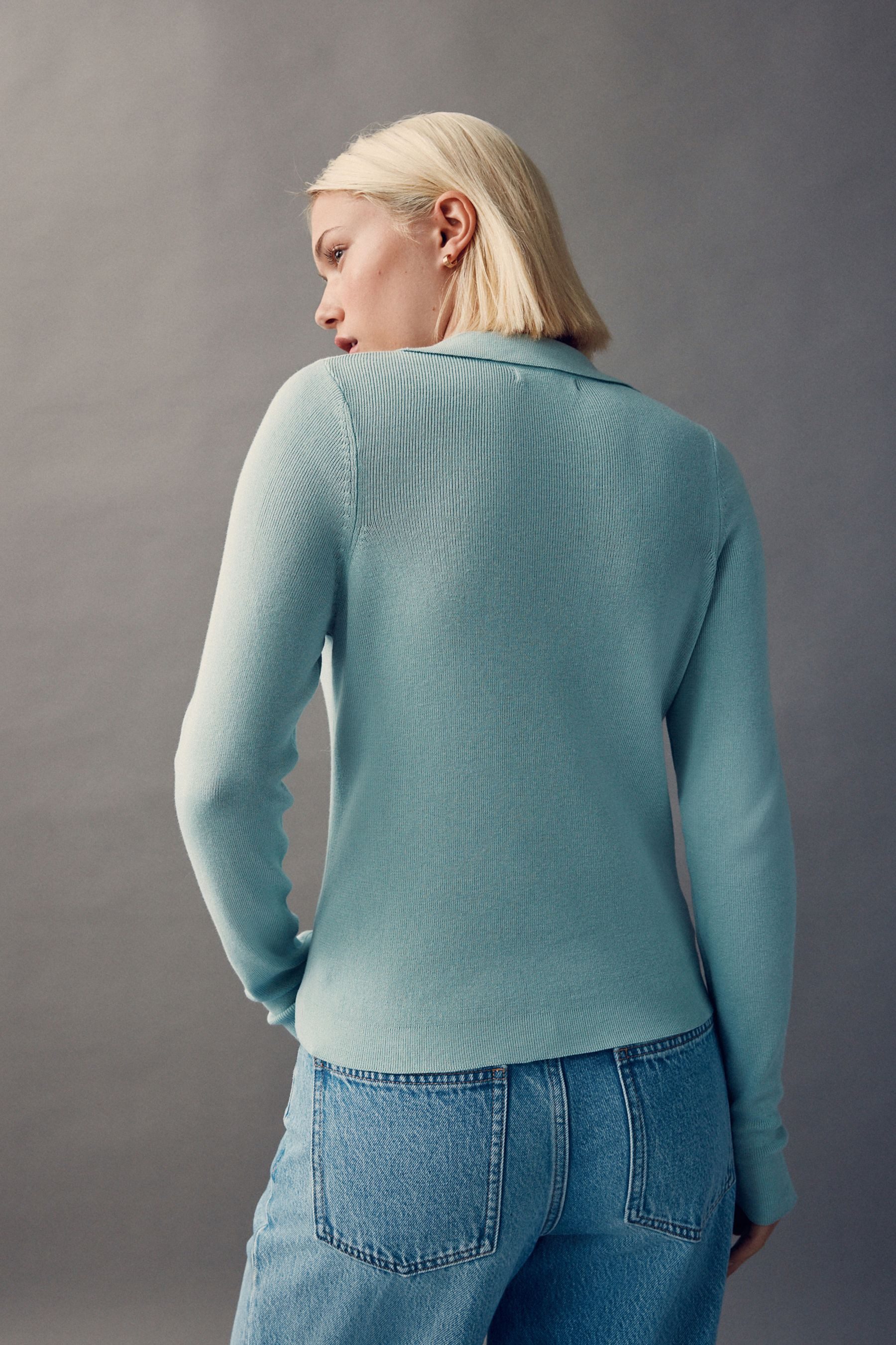 Next Polokragenpullover Weiches, geknöpftes Polooberteil mit günstig online kaufen