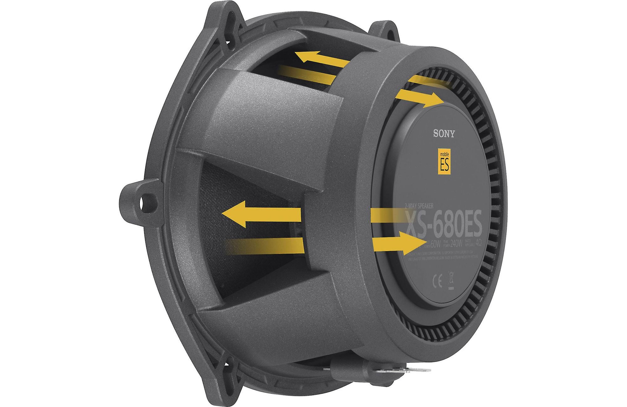 Sony XS-680ES 16 X 20 CM (6 X 8 ZOLL) MOBILE ES 2-Wege-Koaxial Lautsprecher Auto-Lautsprecher (75 W)
