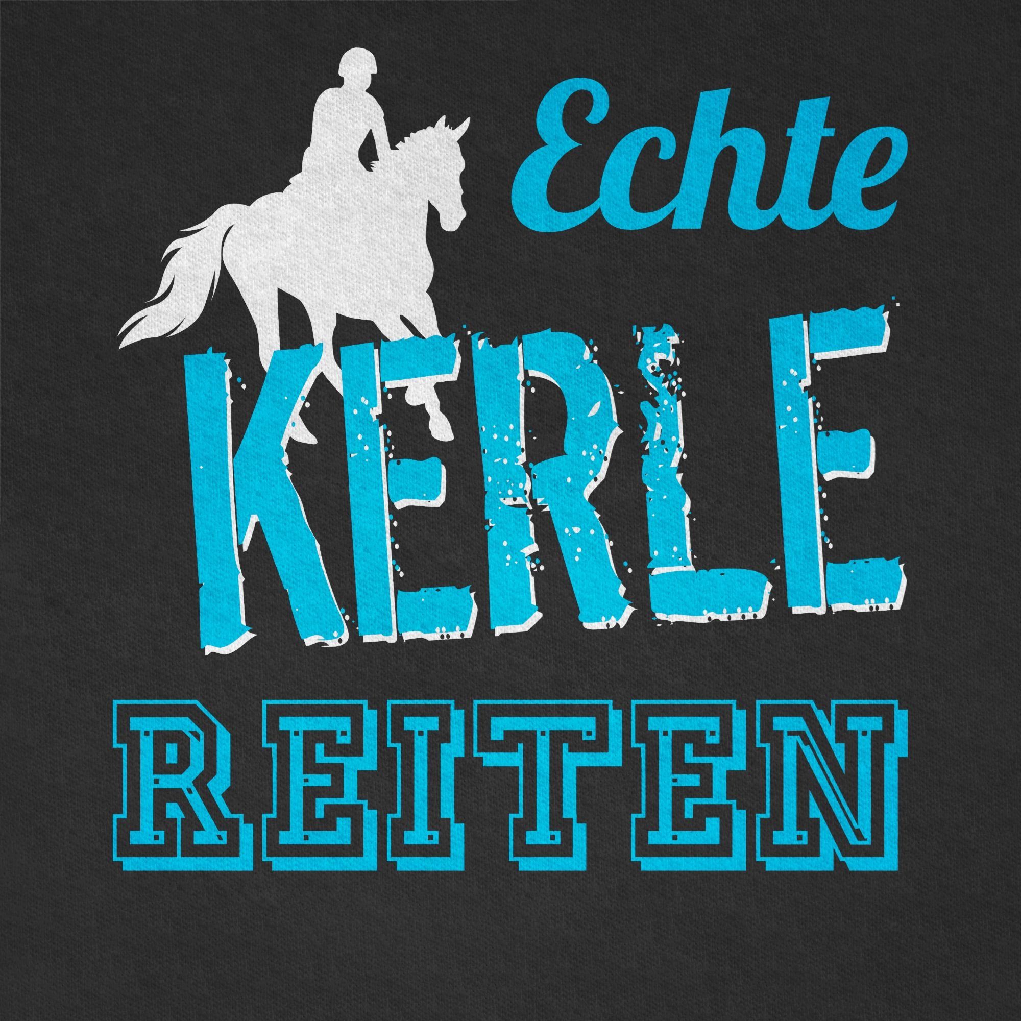 Shirtracer T-Shirt Echte Kerle reiten (1-tlg) Pferd