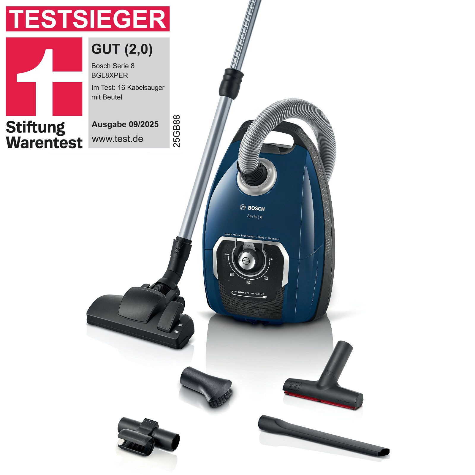 BOSCH Bodenstaubsauger BGL8XPER, XXL-Polsterdüse zur schnellen Reinigung von Polstermöbeln