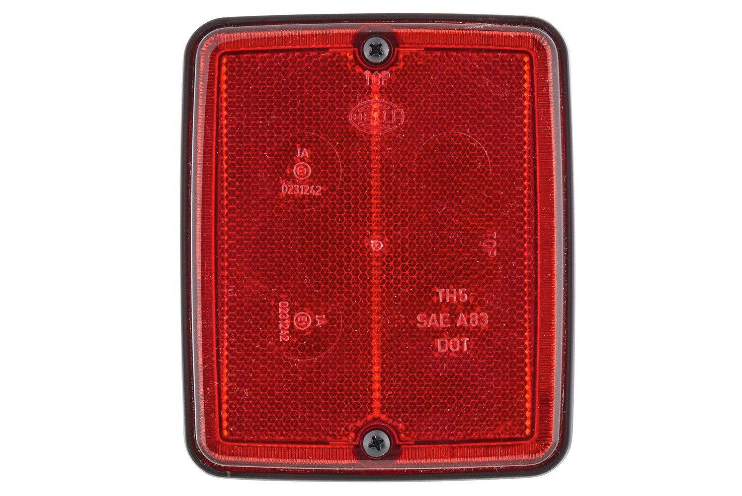 Hella LED Gartenstrahler HELLA 8RA 003 660-007 Rückstrahler - Lichtscheibenfarbe: rot - geschra