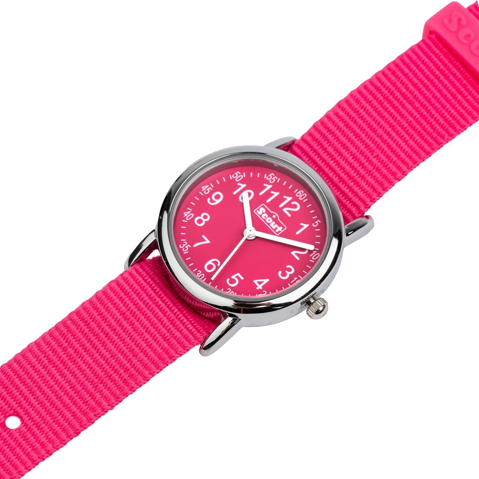 Scout Quarzuhr Start Up Kinderuhr 164000004 Rosa Textilband 27 mm