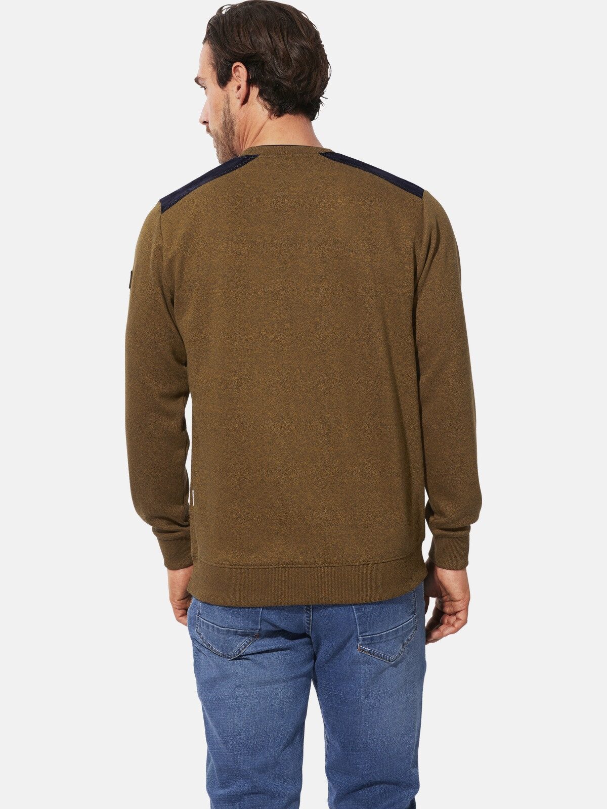 Babista Sweatshirt TIMARIO mit Velours-Schulterbesätzen