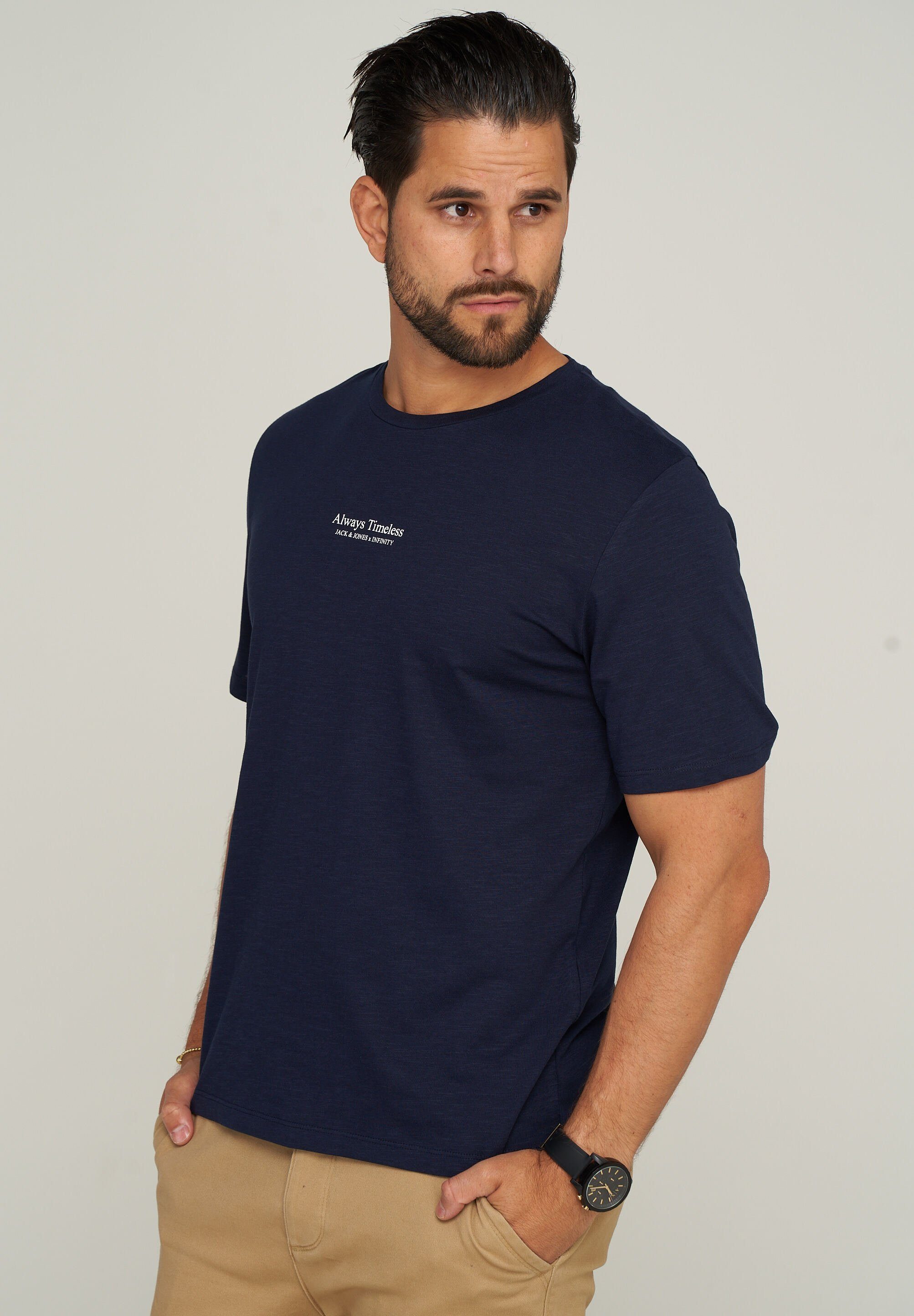 Blazer Navy & CREW INFINITY JPRMARC NECK SS Jones T-Shirt TEE Jack
