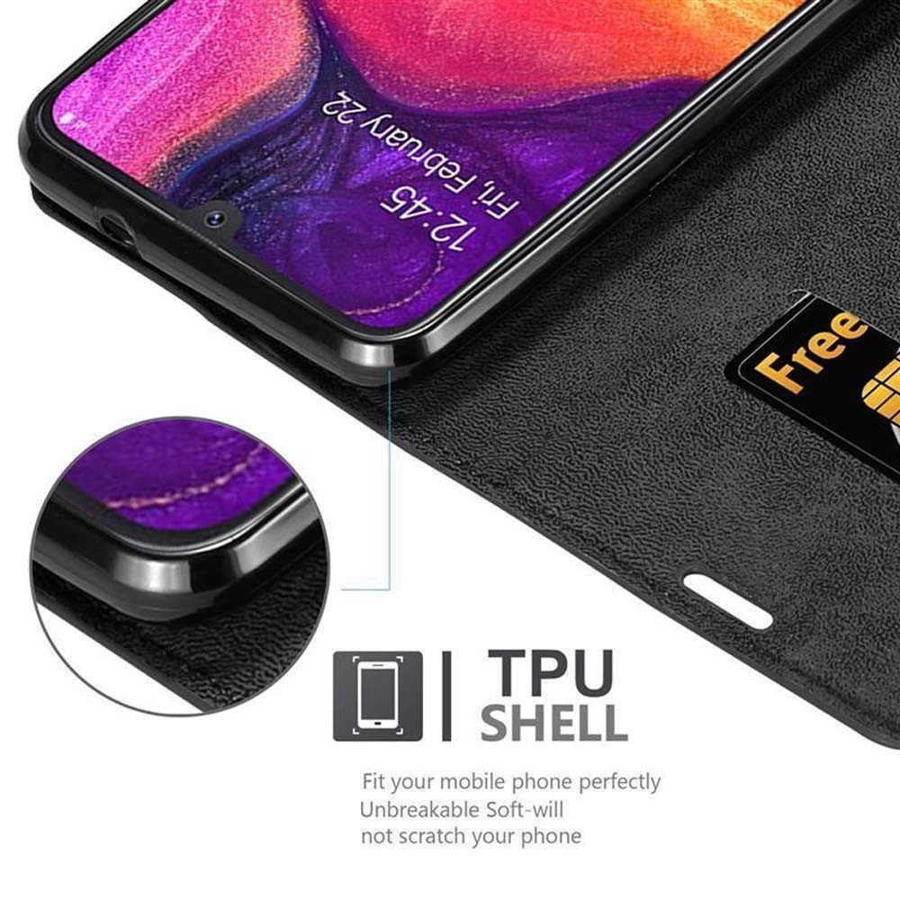 Cadorabo Handyhülle für Samsung Galaxy A50 4G / A50s / A30s Hülle Samsung Galaxy A50 4G / A50s / A30s, Hülle Schutzhülle mit Standfunktion, Magnetverschluss und Kartenfach