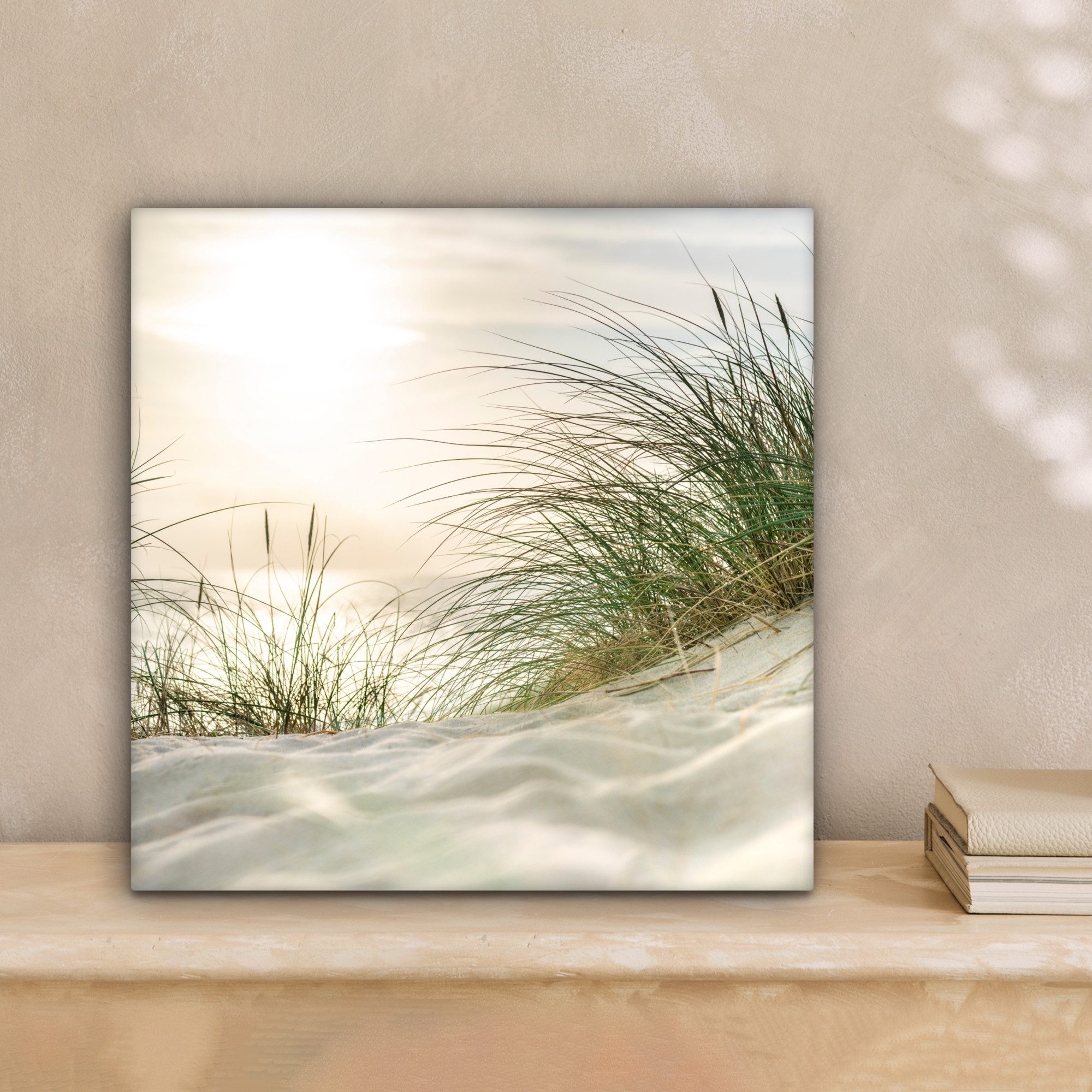 OneMillionCanvasses® Leinwandbild Dünen - Watteninseln - Wasser, Fotodruck (1 St), Leinwand Bilder Klein, Wand Dekoration Aesthetic 30x20 cm – Bild 2 von 5