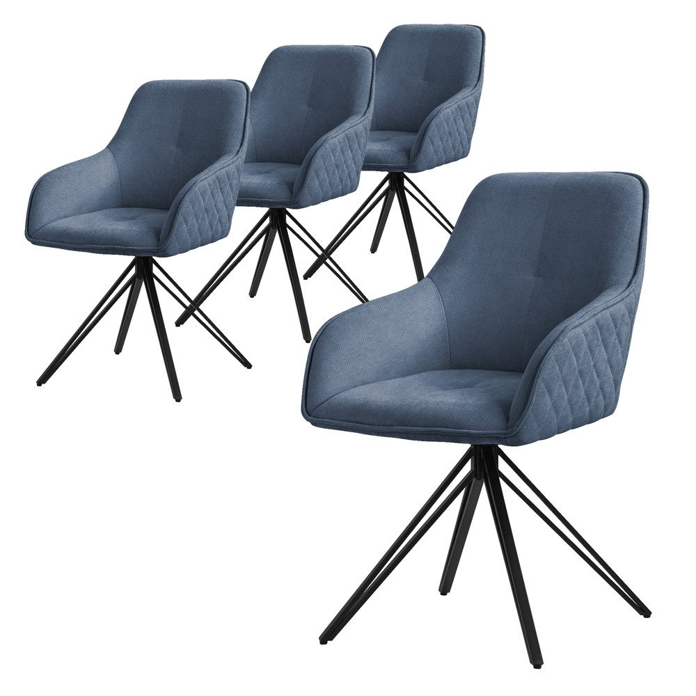 ML-DESIGN Stuhl Esszimmerstuhl aus Textil Webstoff günstig online kaufen
