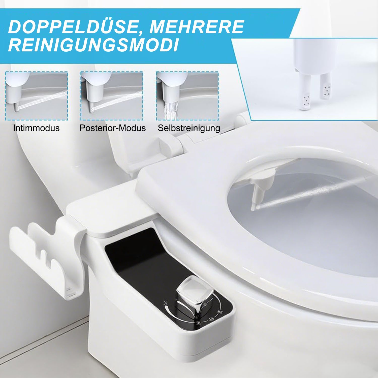 SURFOU Bidetarmatur Bidet Einsatz Für Toilette Dusch WC-Sitz Toilettensitza günstig online kaufen