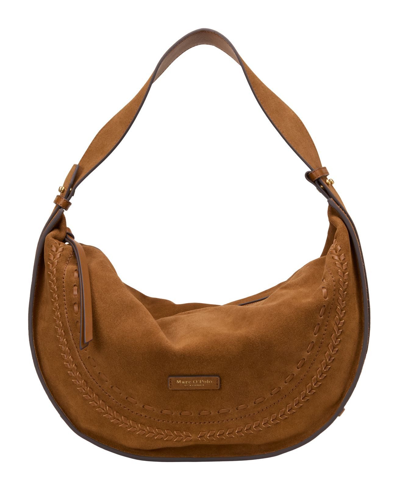Marc O'Polo Schultertasche Hobo Bag, aus echtem Leder