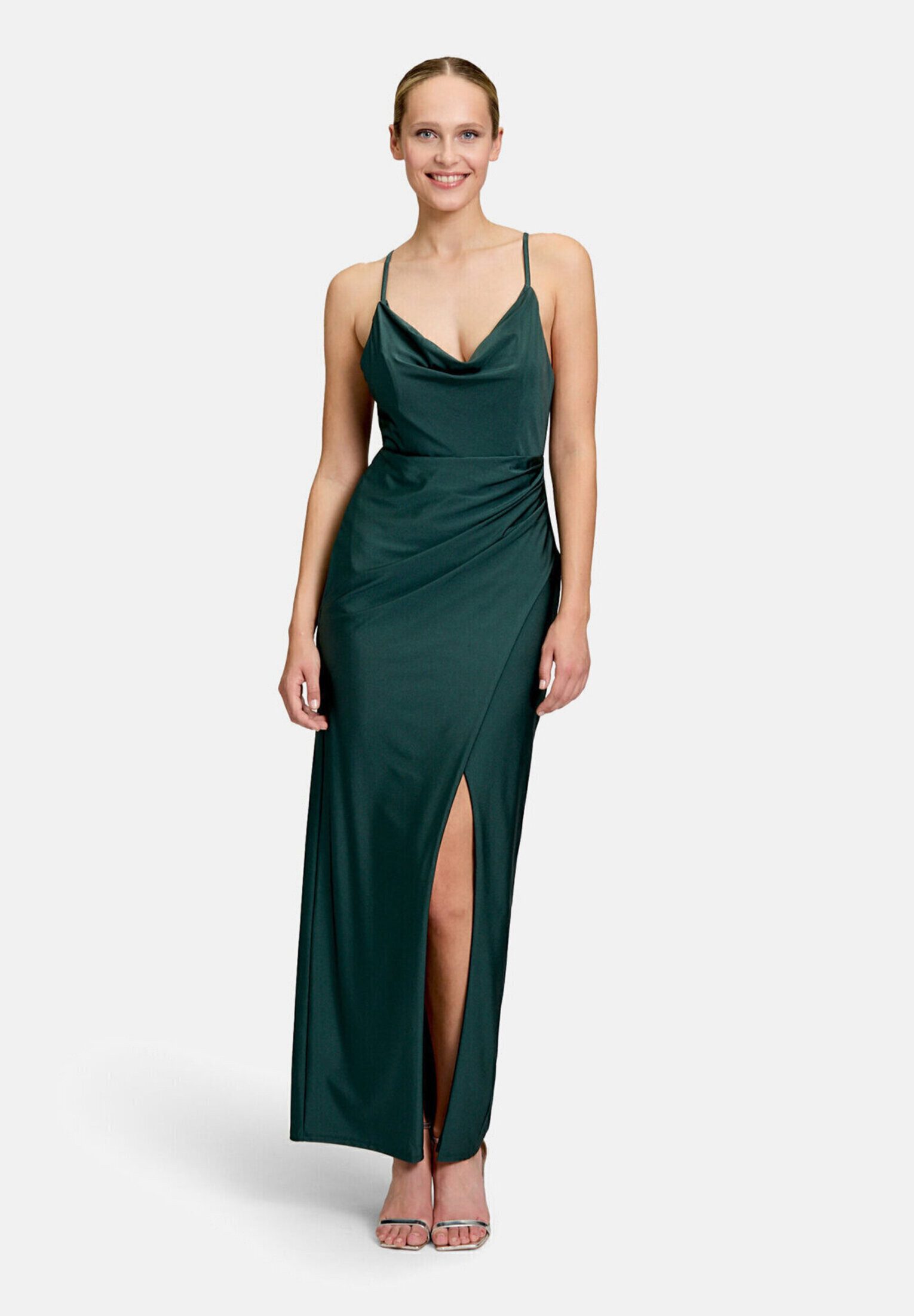 Vera Mont Abendkleid Damen figurbetont Schlitz