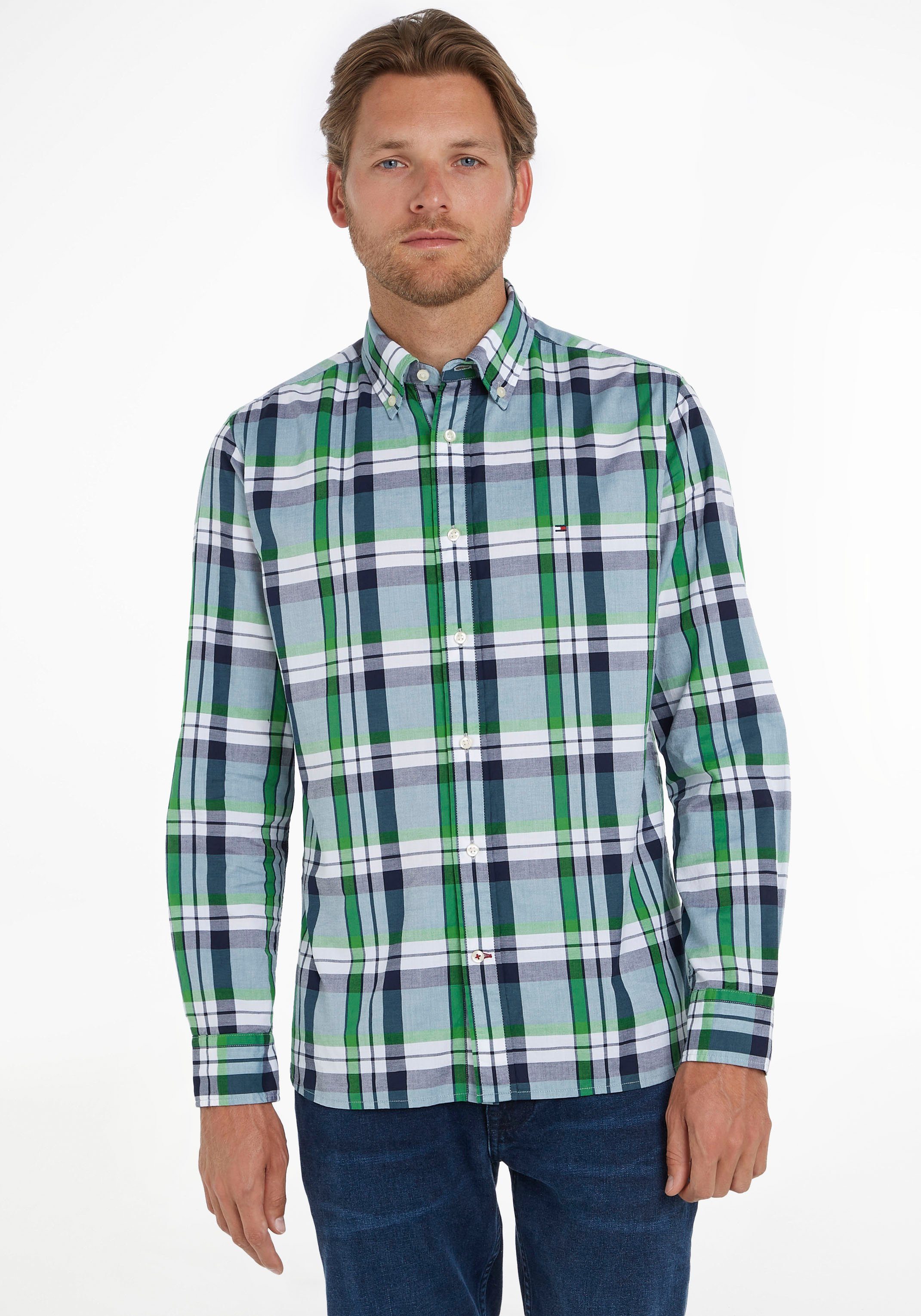 Tommy Hilfiger Langarmhemd NATURAL SOFT TARTAN RF SHIRT in karierter Optik | Hemden