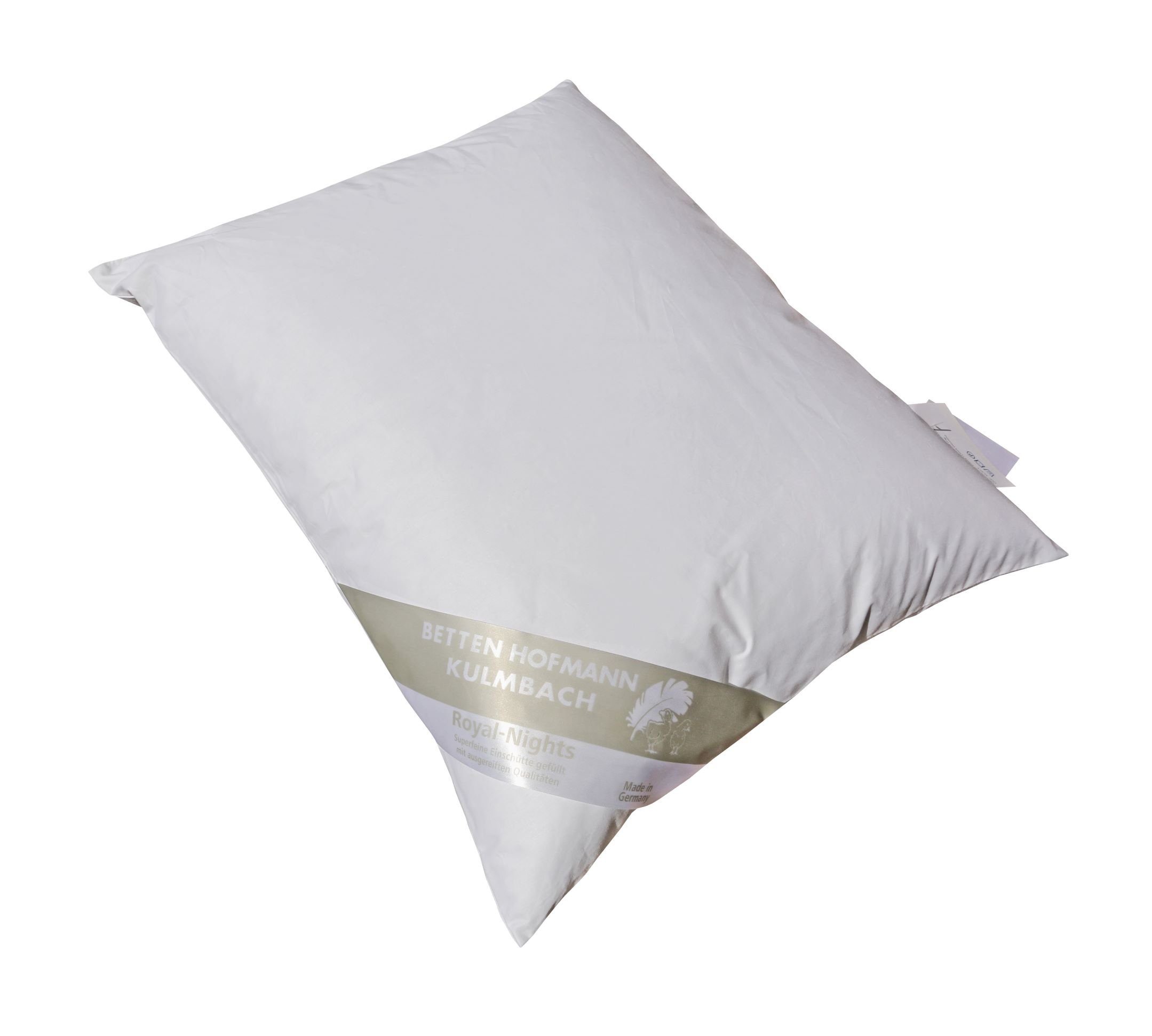 Betten Hofmann Daunenkissen Betten Hofmann Kopfkissen Daunenkissen 40x50 cm 100% Daunen 150 g, Füllung: 100% Daunen, Bezug: 100% Baumwolle, Seitenschläfer, Bauchschläfer, Rückenschläfer, weich und kuschelig, made in Germany, hypoallergen