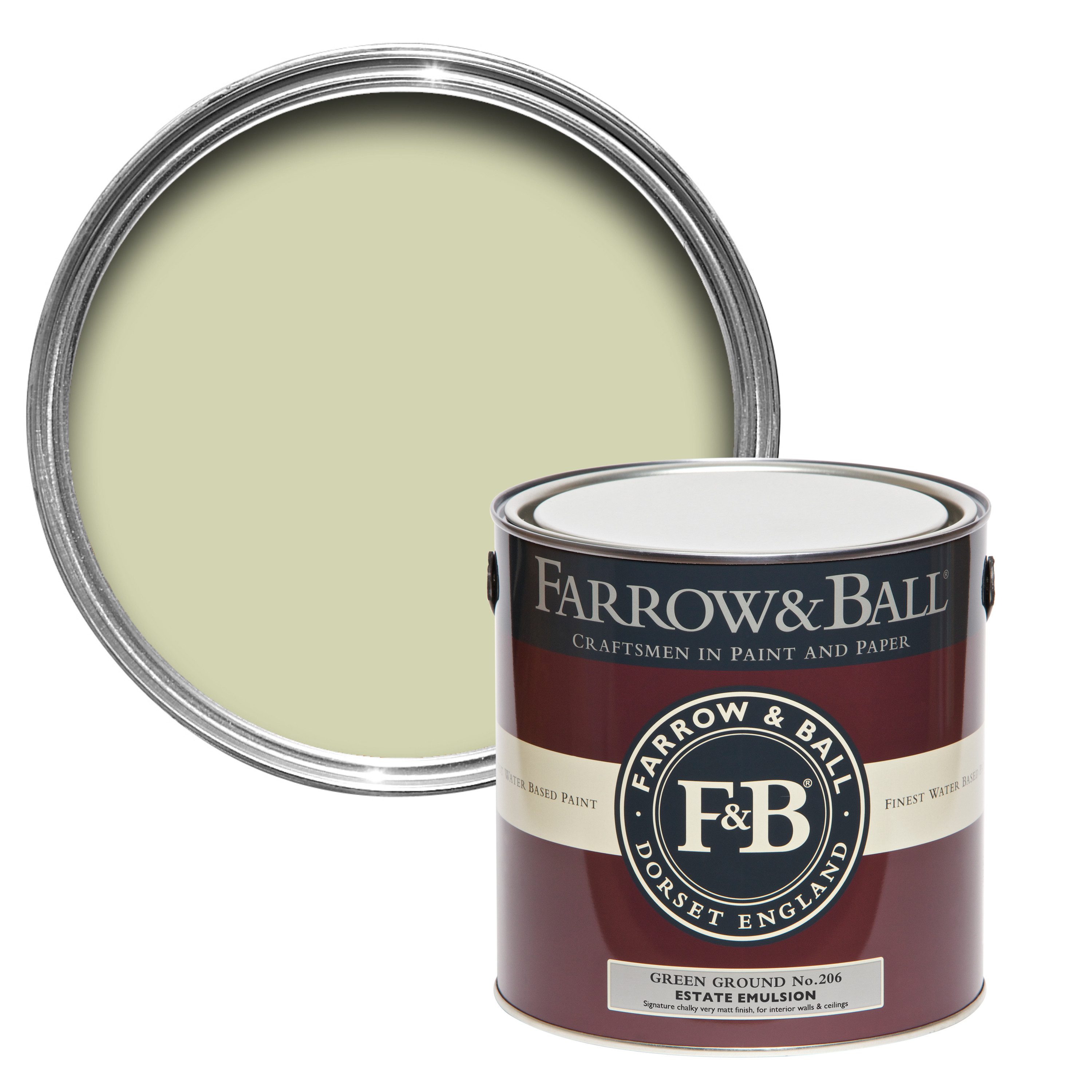 Wandfarbe Farrow and Ball - Green Ground 206