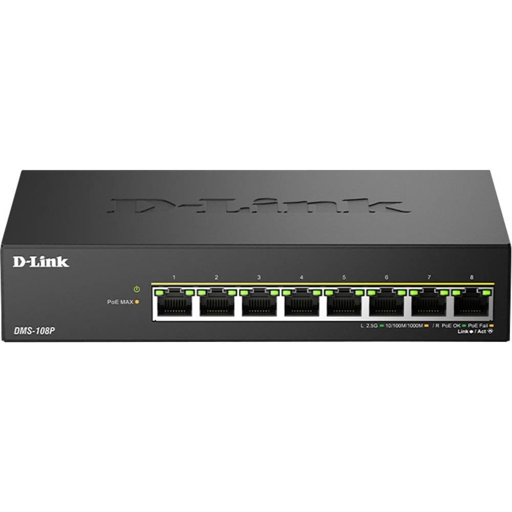 D-Link DMS-108P/E DMS-108P/E Netzwerk Switch RJ45 PoE-Funktion Netzwerk-Switch (PoE-Funktion)