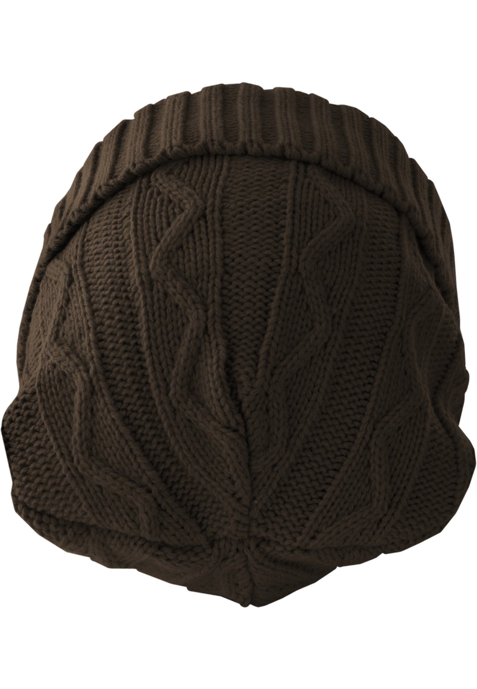 MSTRDS Beanie Accessoires Beanie Cable Flap chocolate (1-St)