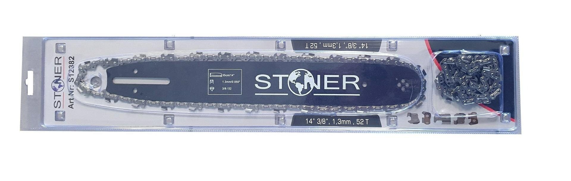 Silver Führungsschiene SILBERNE Führungsschiene+2 x Ketten 15" 325 64 Glieder