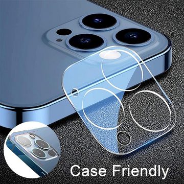 CoolGadget Schutzfolie Kameraschutz Glas für Apple iPhone 12 Pro Max, (Spar-Set 2in1, Staubgeschützt/Staubsicher), Schutzglas für Kamera-Linsen Panzerfolie für iPhone 12 Pro Max Folie