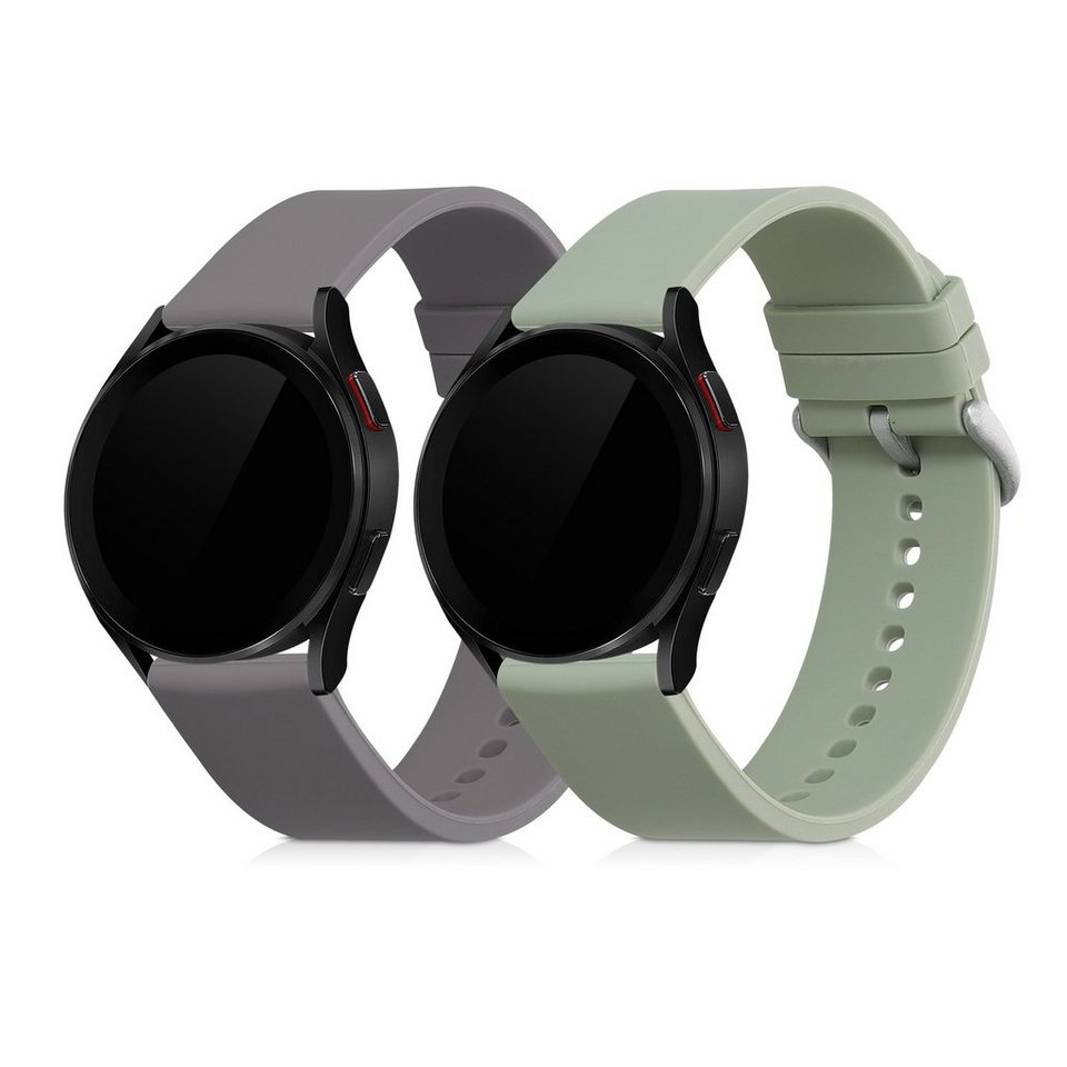 kwmobile Uhrenarmband 2x Sportarmband für Samsung Galaxy Watch 4 (40mm),  Armband TPU Silikon Set Fitnesstracker