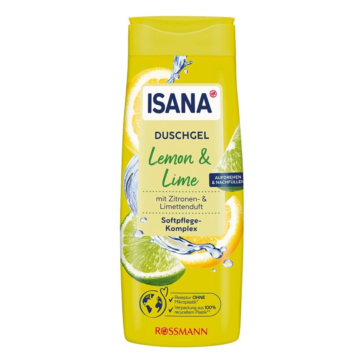 ISANA Duschgel Lemon & Lime, 300 ml, mit Softpflege-Komplex