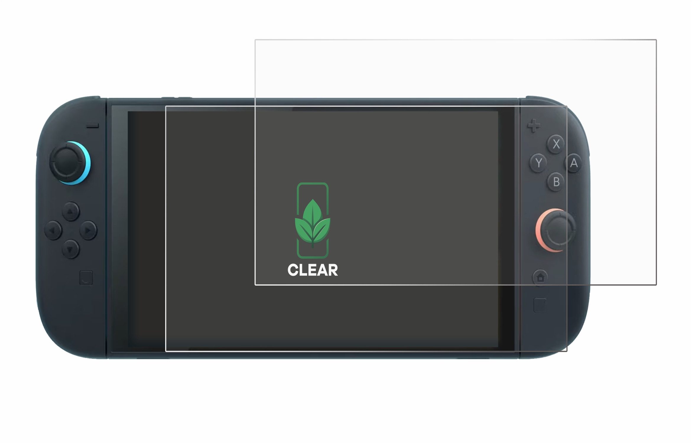 ScreenLeaf Displayschutzfolie Schutzfolie für Nintendo Switch 2, 2 Stück, nachhaltiger Displayschutz Schutz Folie Klar Transparent