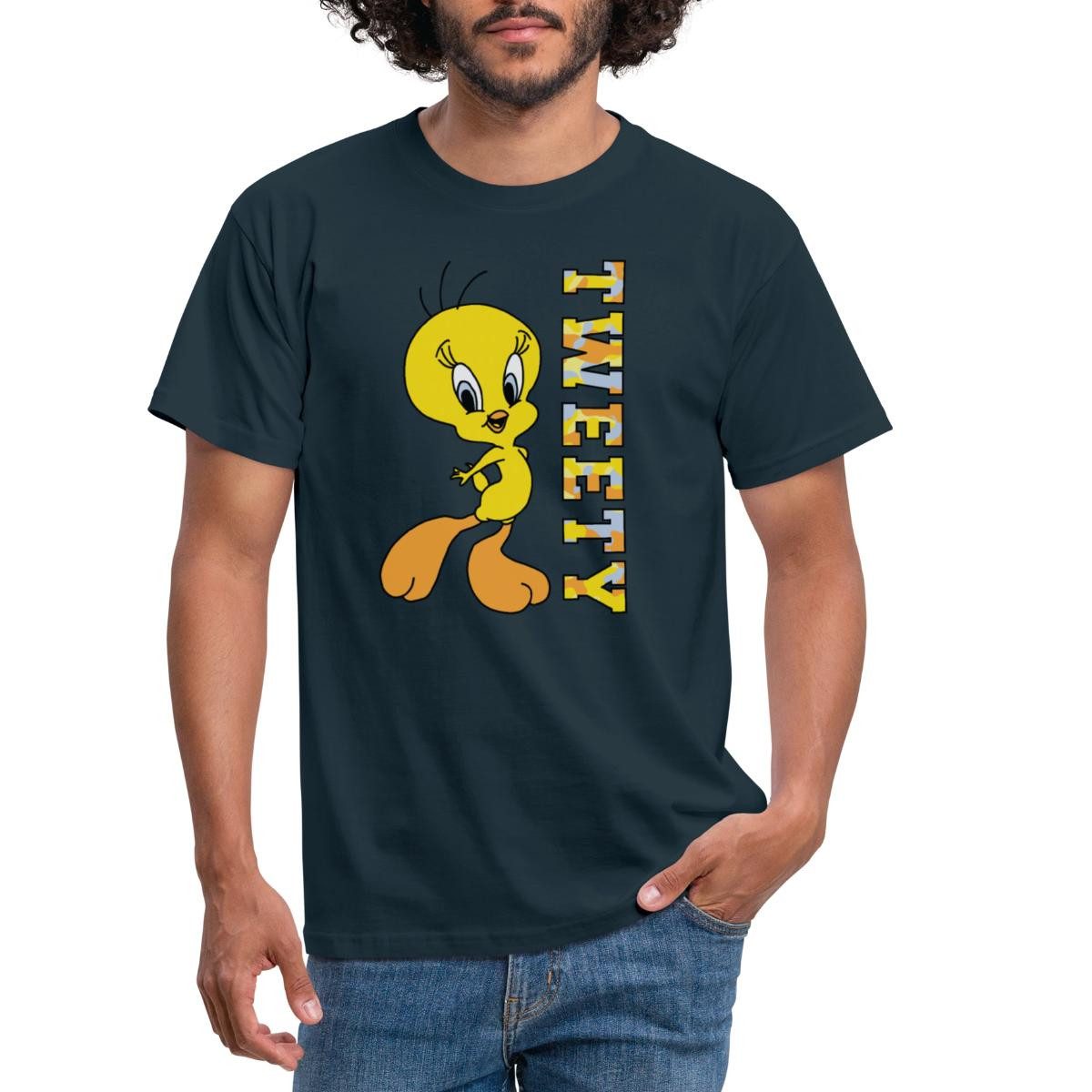 Spreadshirt T-Shirt Looney Tunes Tweety Camouflage günstig online kaufen