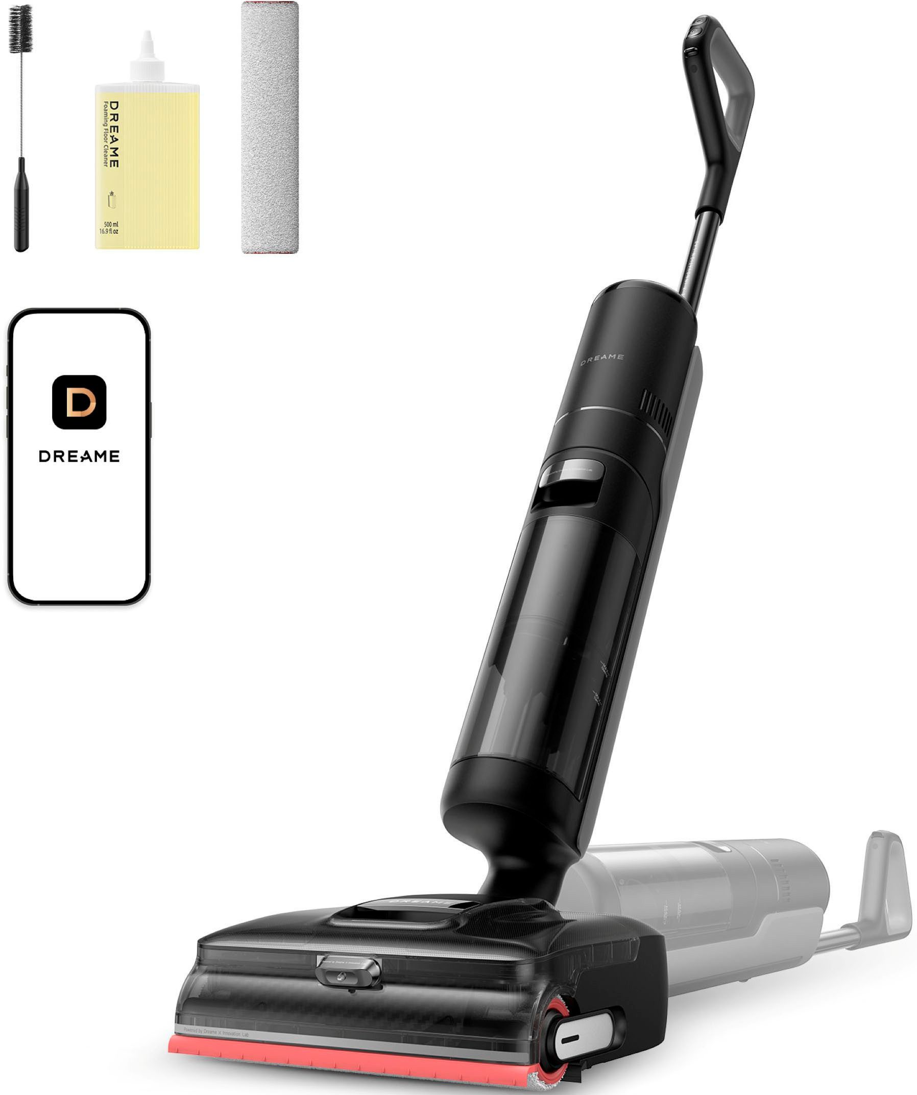 Dreame Nass-Trocken-Sauger H15 Pro Foam Wash, 400 W, Kombi aus Warmwasser-Schaumreinigung, 180°-Design, 23.000 Pa Saugkraft