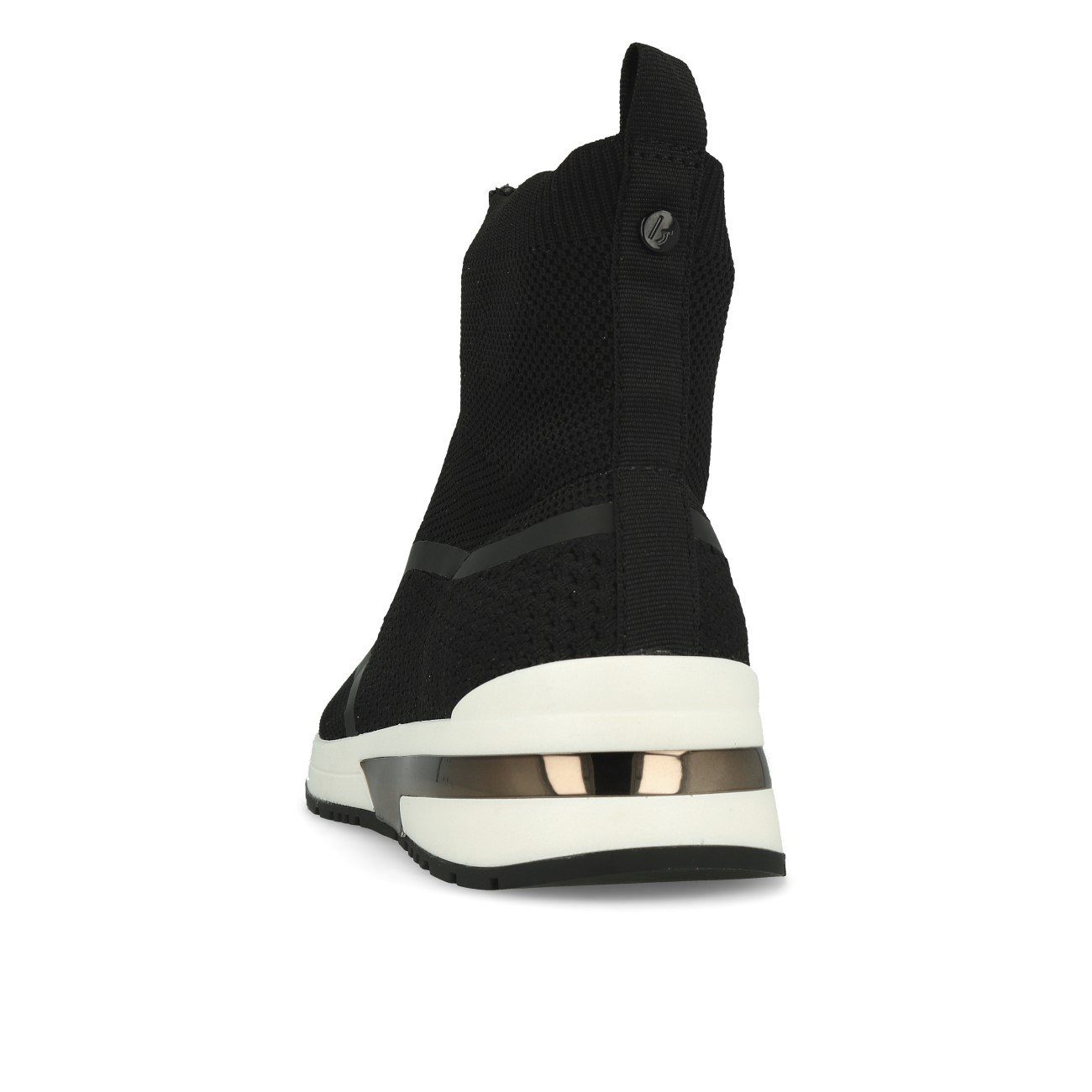 La Strada La Strada 2003169 Migh High Knitted Damen Sneaker Black Knitted Rubber Sneaker
