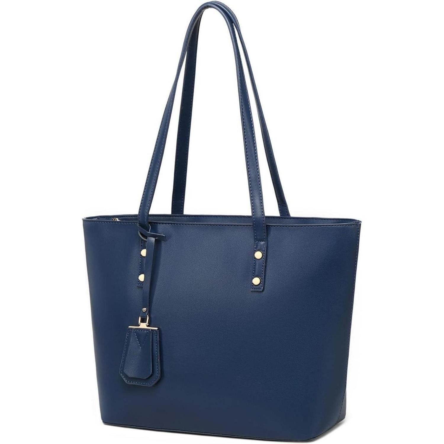 LuxusKollektion Shopper Handtasche Damen Tragetasche Leder Reißverschluss L günstig online kaufen