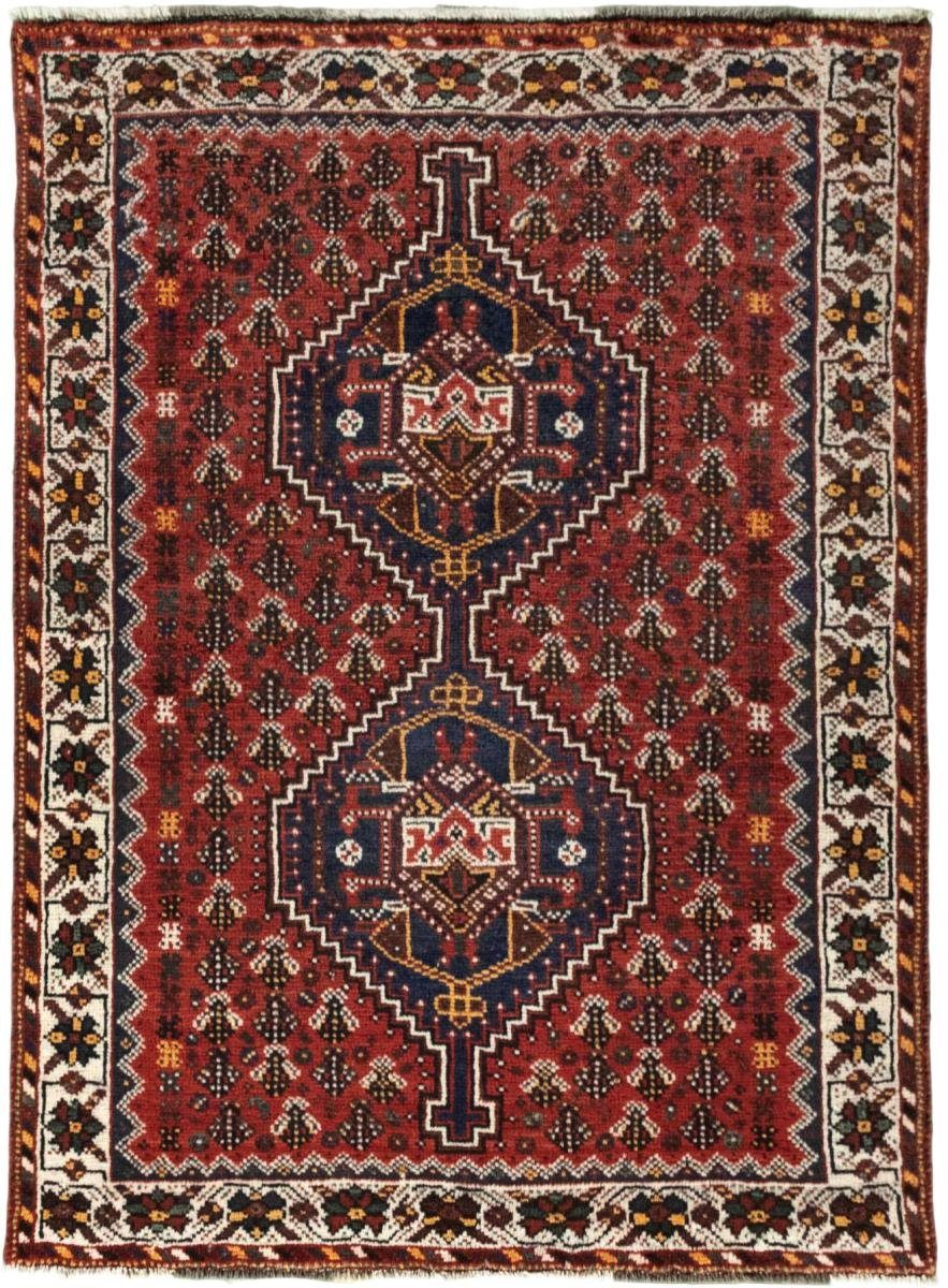 Handgeknüpfter Orientteppich mm 10 / Orientteppich Perserteppich, Höhe: rechteckig, Shiraz 109x149 Nain Trading,