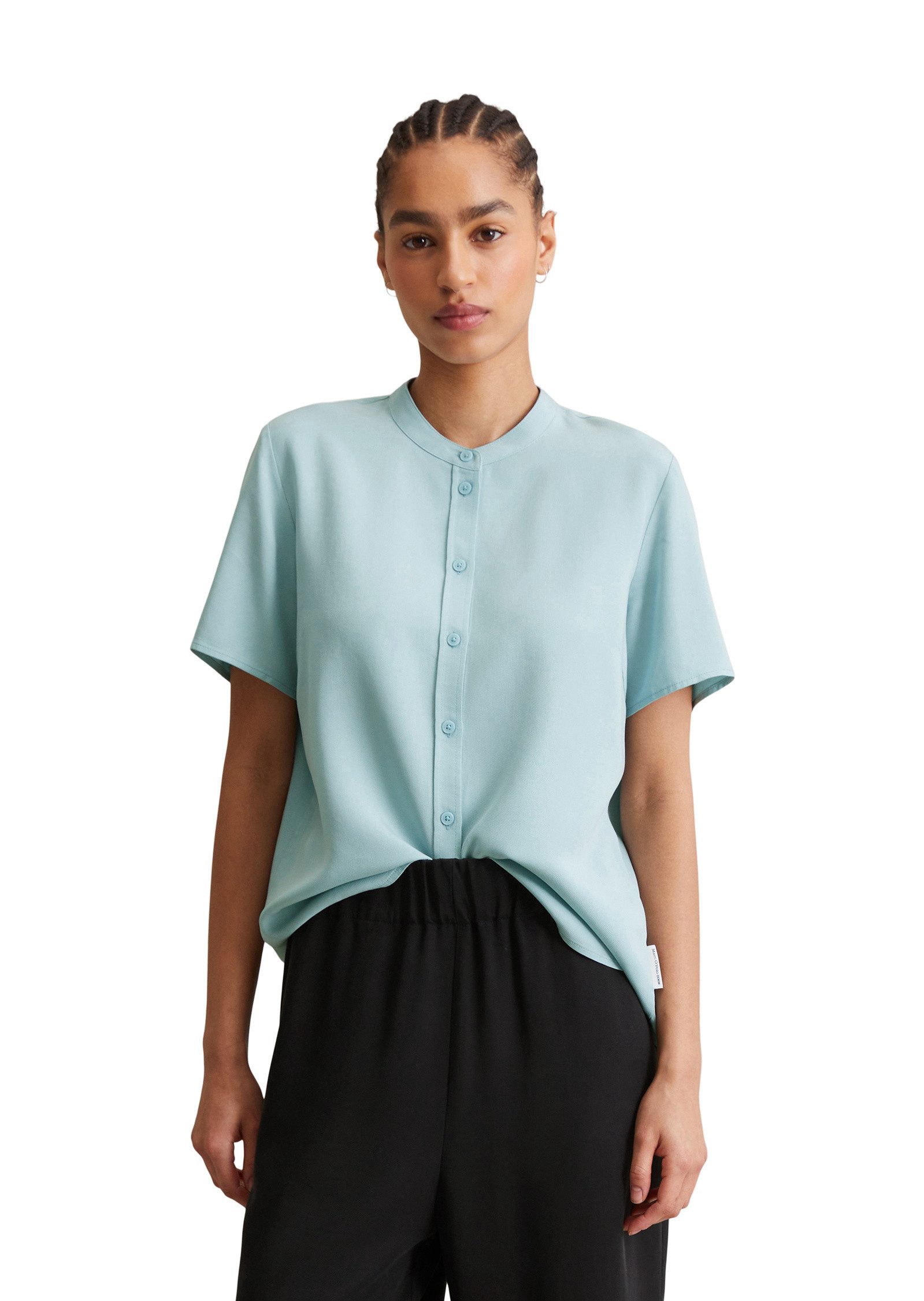 Kurzarmbluse aus TENCEL™ Lyocell