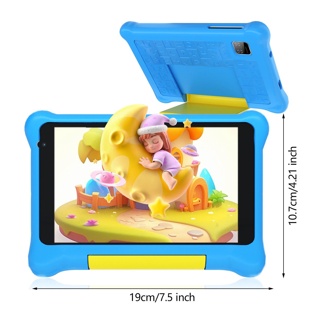 BUFO 7 Zoll mit Robuster Hülle, 5GB+32GB, WiFi Bluetooth Android 13 Kinder Tablet (7", 32 GB, Android, WiFI, Elternkontrolle, Lernapps, Kinder-Modus)