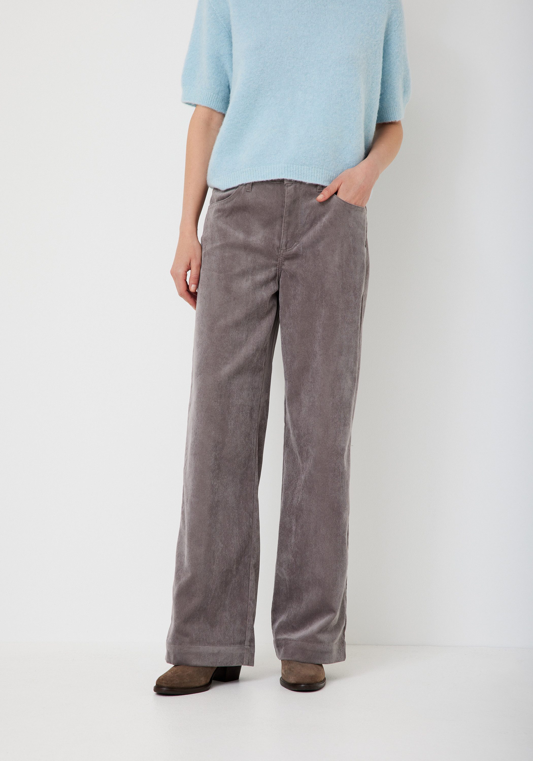 Paddock's Cordhose MARLENE Hochgeschnittene Relaxed Fit Cordhose