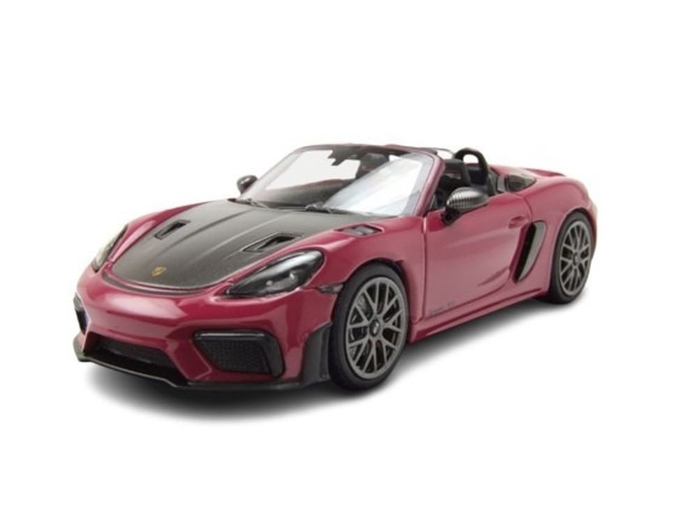 Minichamps Modellauto Porsche 718 Spyder RS Weissach Package 2023 rubystar, Maßstab 1:43
