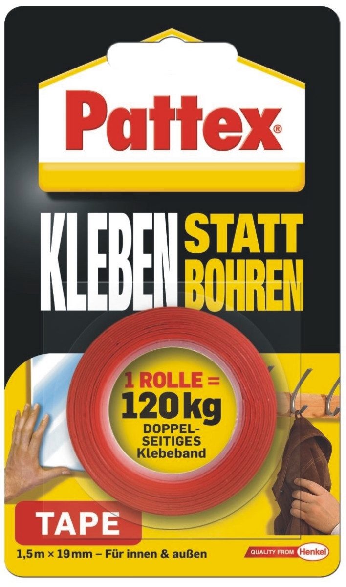 Klebeband Klebeband Kleben statt Bohren 19mm x 1,5m