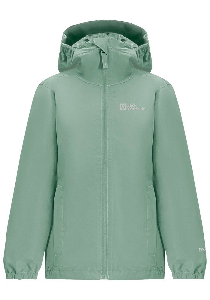 Jack FLAZE Regenjacke JACKET Wolfskin granite-green K