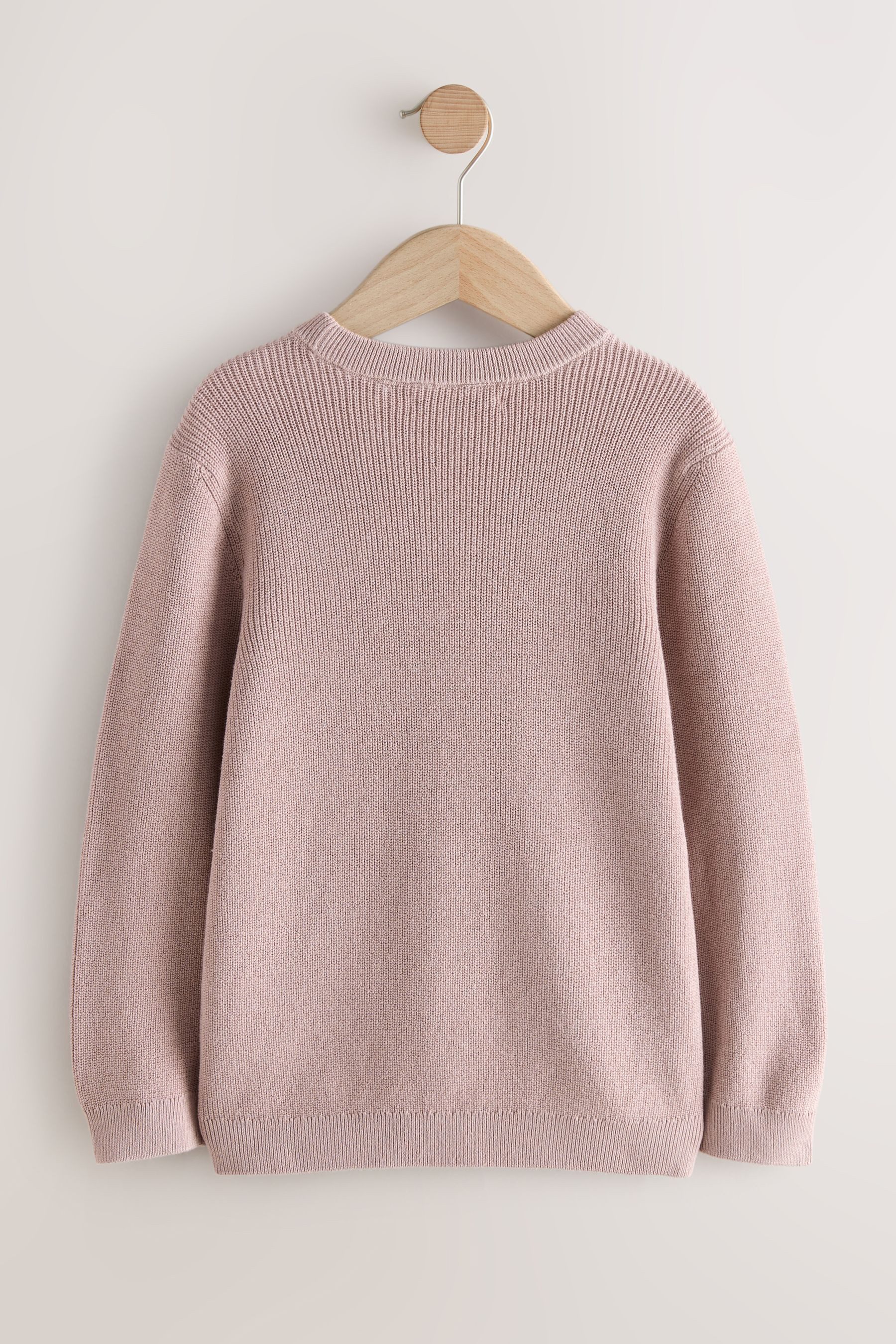 Next Rundhalspullover Strickpullover mit Rundhalsausschnitt ohne Hirsch (1-tlg)