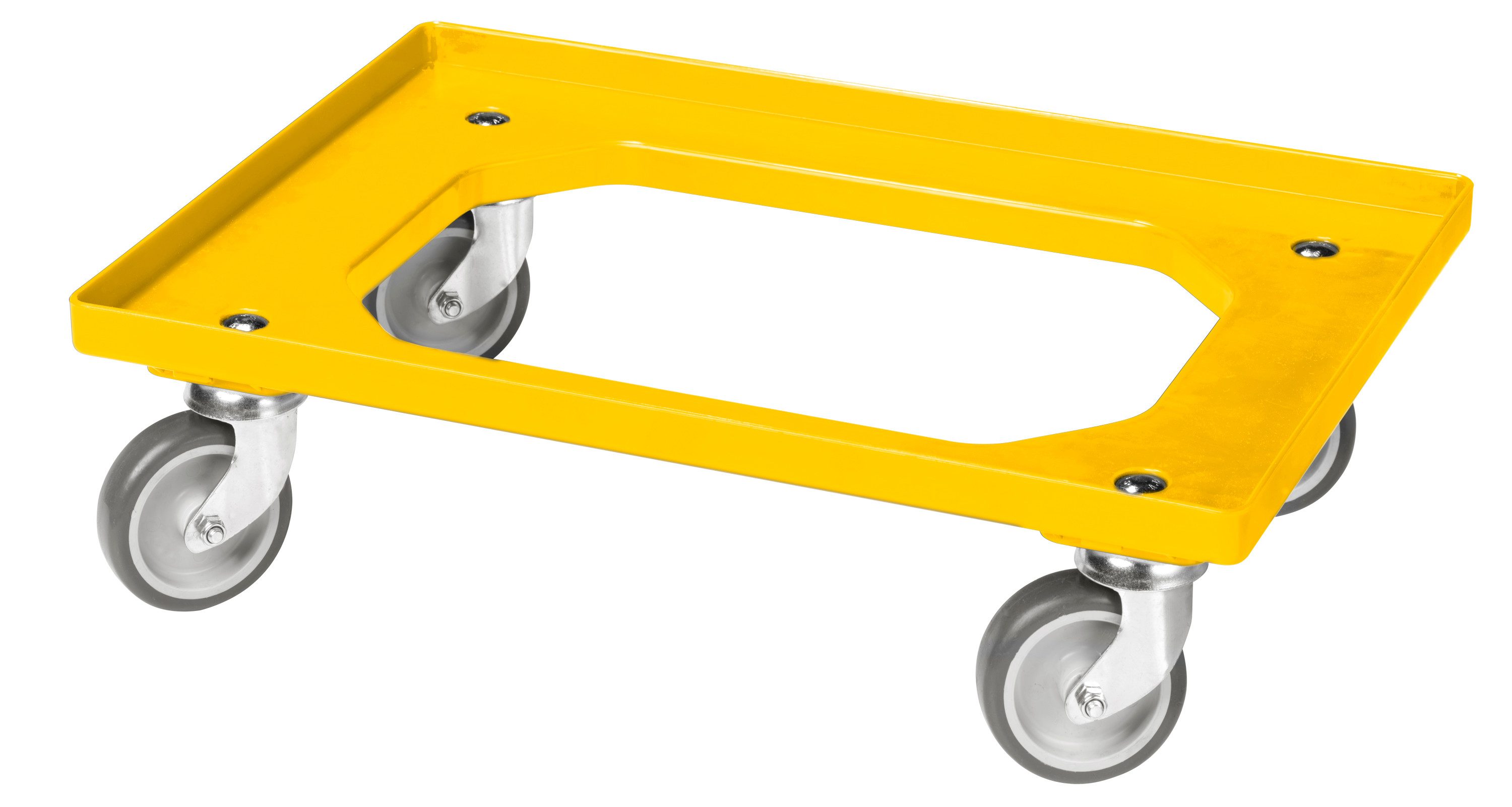 Logiplast Stapelbox Stapelbox 4 Bäckerkisten 600 x 400 x 410 mm und 1 Transportroller