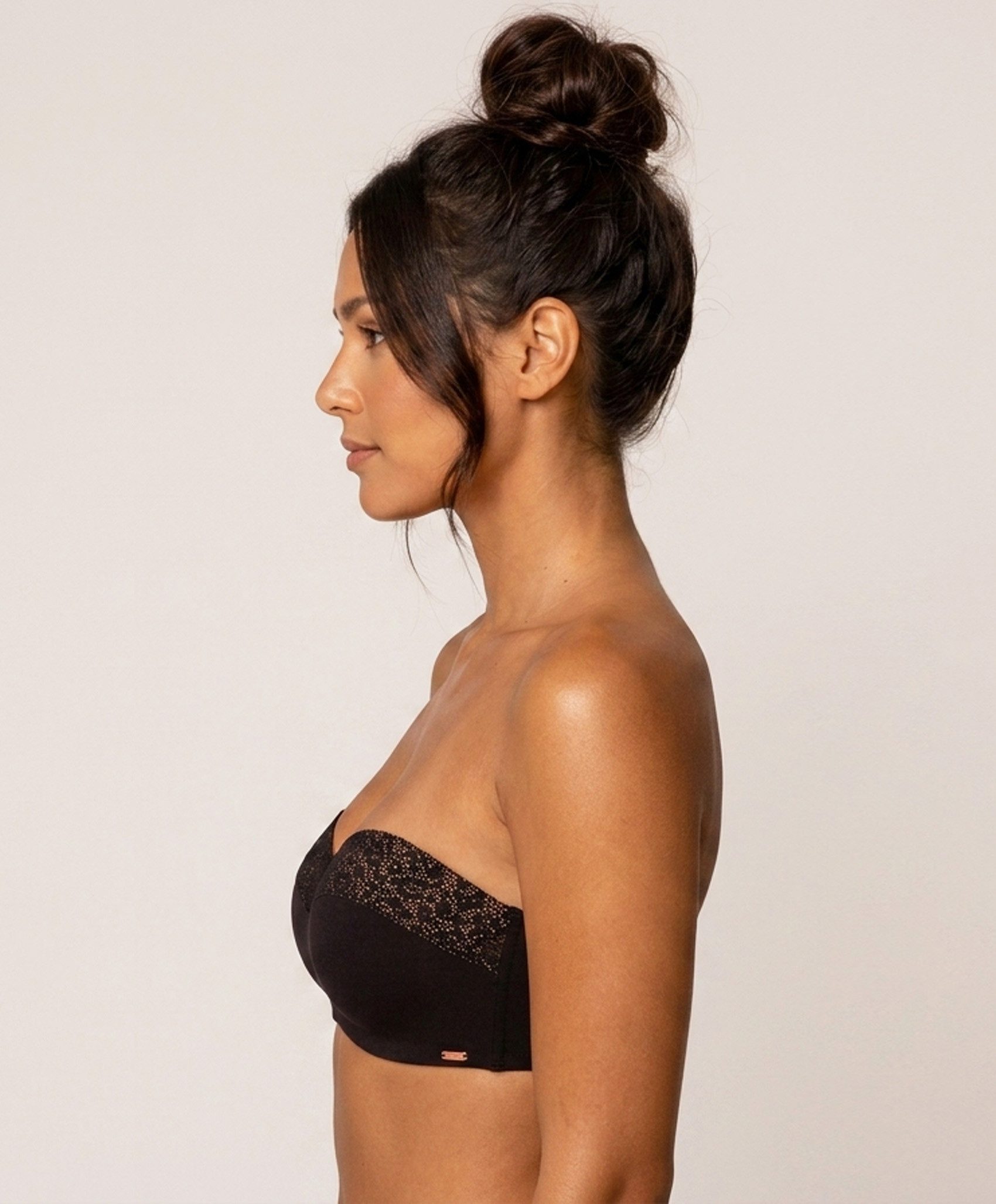 Royal Lounge Intimates Bandeau-BH Royal Joy Sicherer Halt ohne Träger . Bügellos. Black