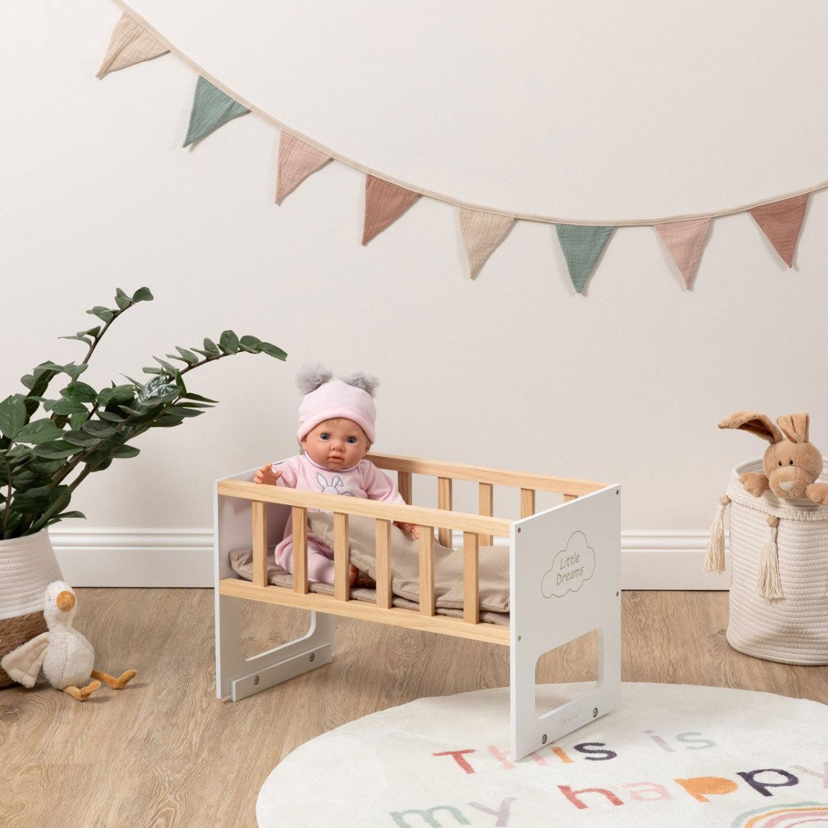 ELLA & PIET® Puppenbett STOCKY ONE Stapelbar (Weiß-Schlamm) günstig online kaufen