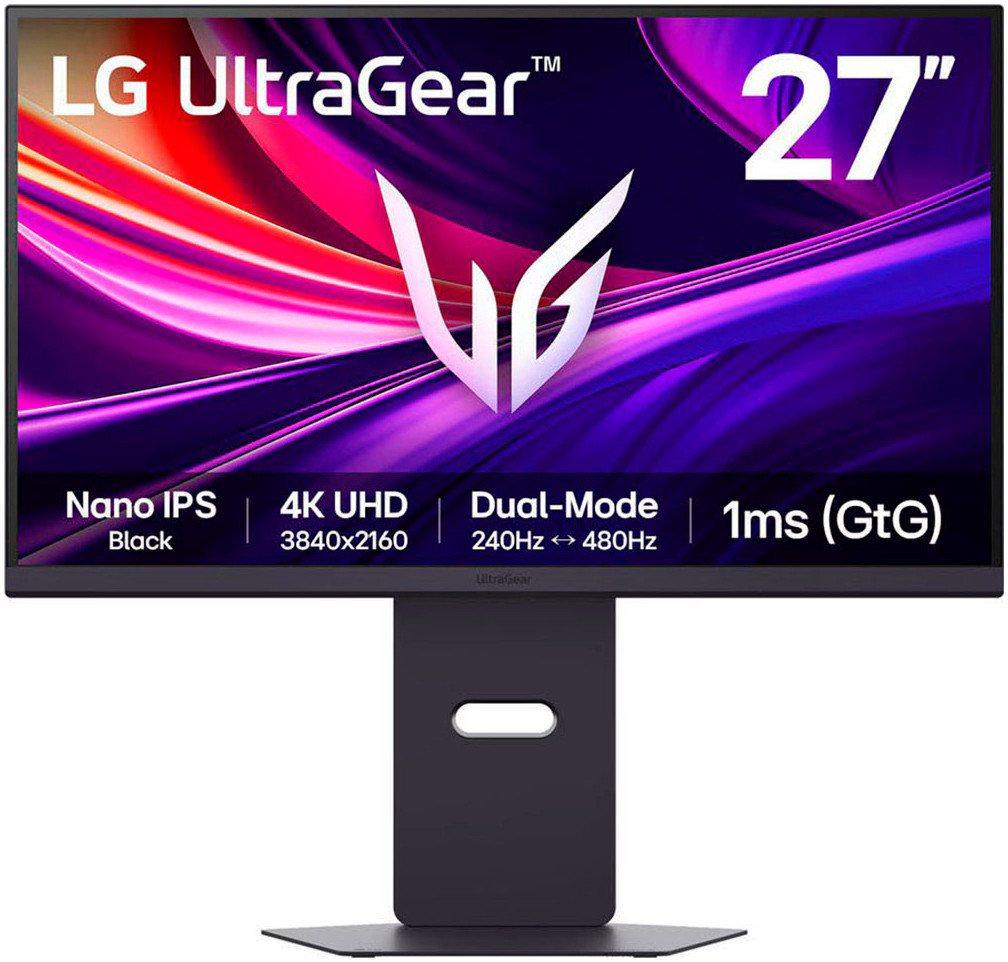 Valentinstagsgeschenk LG 27G850A Gaming-LED-Monitor (68 cm/27 ", 3840 x 2160 px, 4K Ultra HD, 1 ms Reaktionszeit, 480 Hz, IPS), schwarz