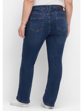 Sheego Bootcut-Jeans Große Größen SUSANNE ideal bei viel Bauch und schmalen Beinen