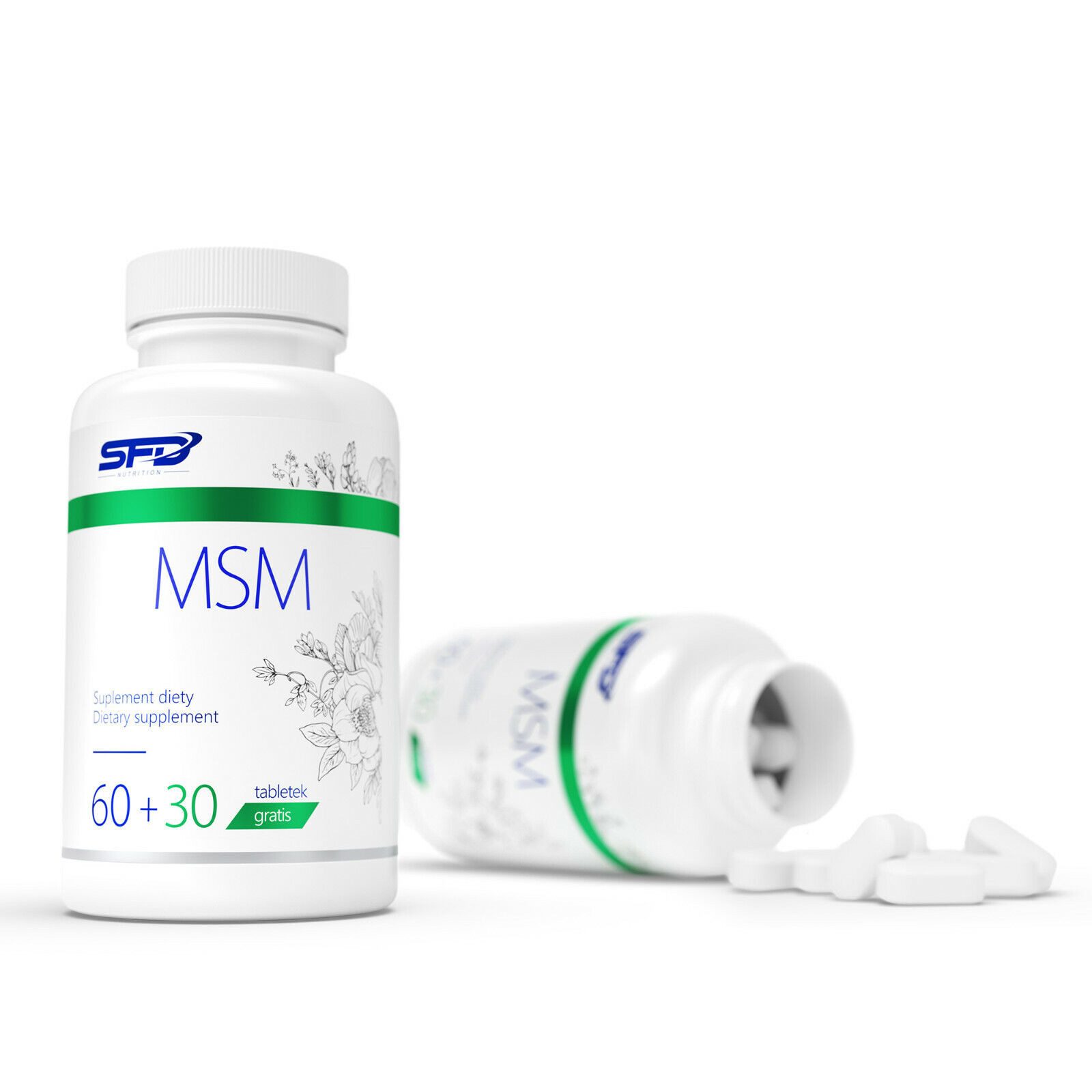 SFD MSM Tabletten 90 Hochdosiert á 1000mg Methylsulfonylmethan Tabletten