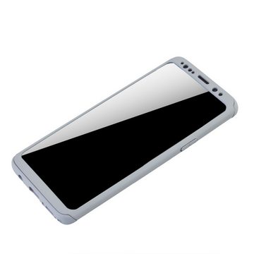 König Design Handyhülle Samsung Galaxy S9 Plus, Samsung Galaxy S9 Plus Handyhülle 360 Grad Schutz Full Cover Grau
