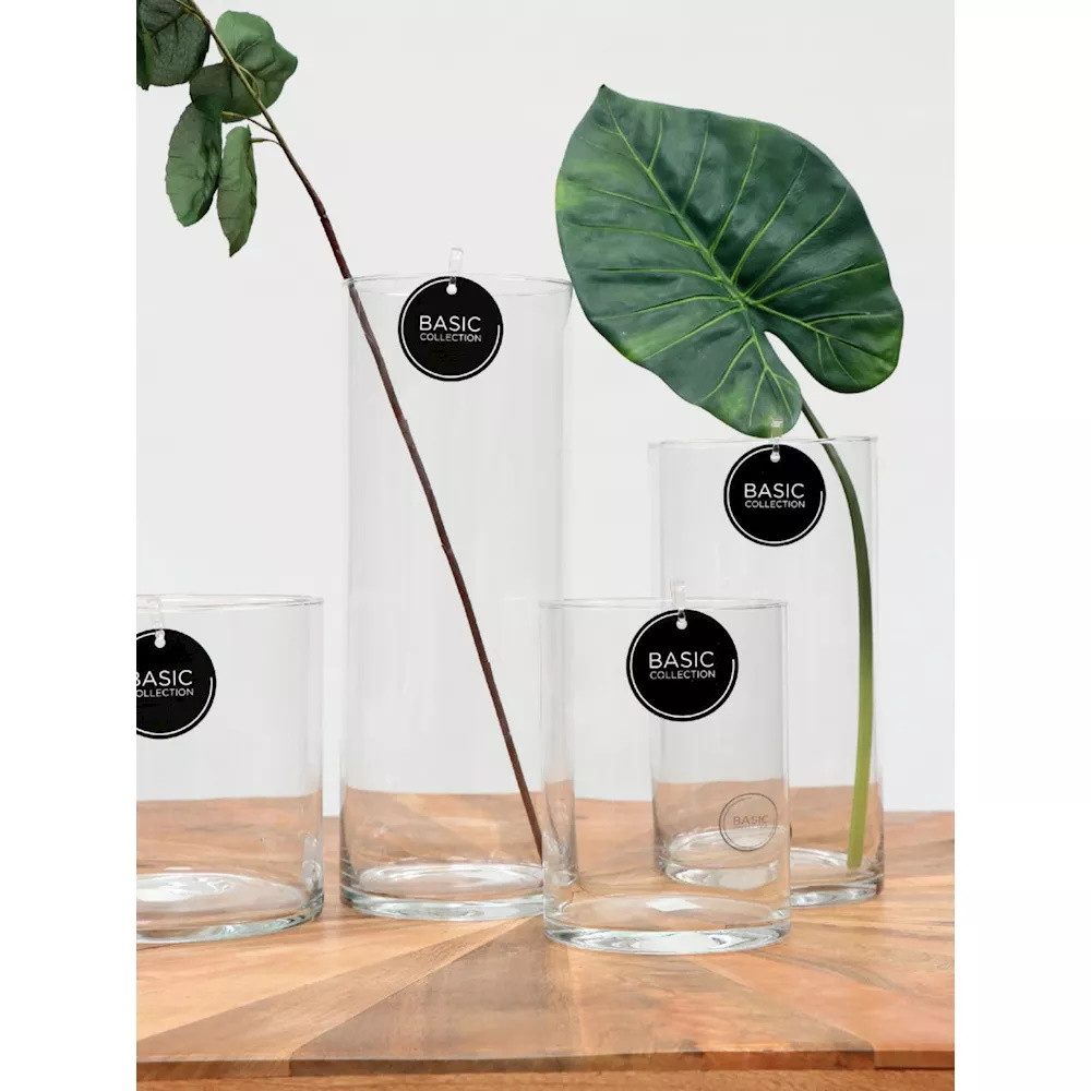 CreaFlor Home Dekovase Transparent, Durchmesser 9.5 cm, Maschinenglas günstig online kaufen