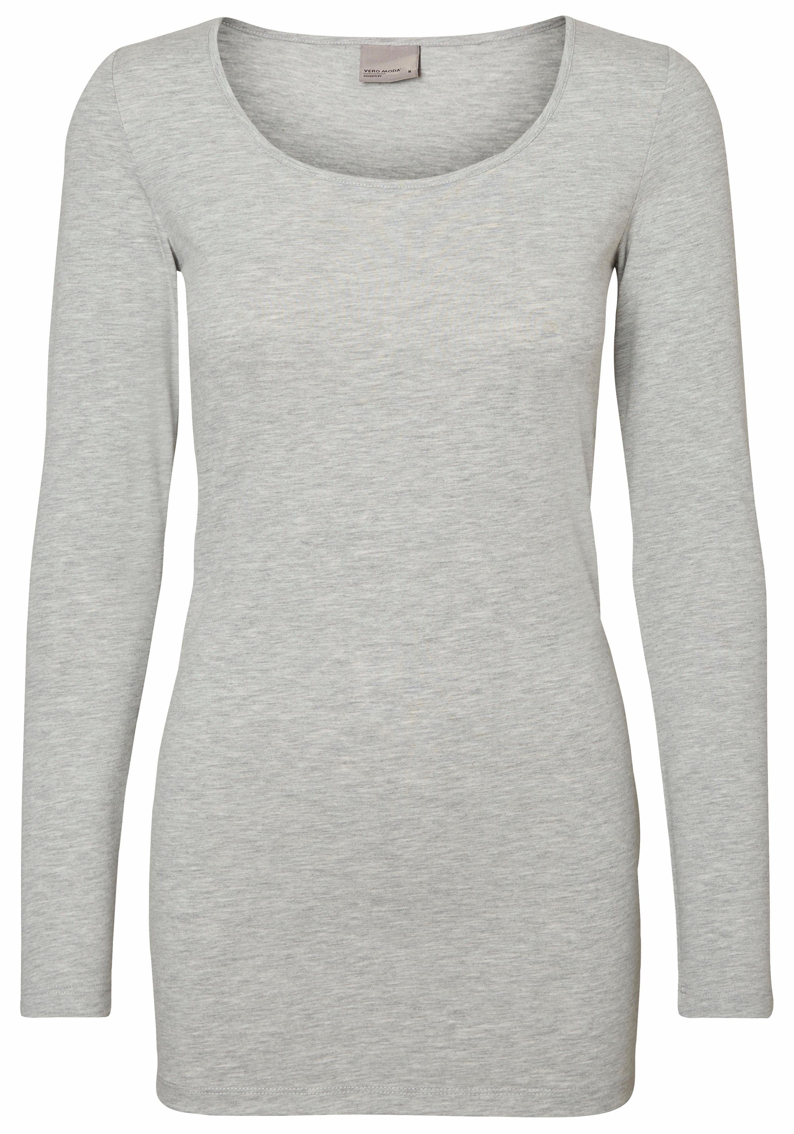 Langarmshirt VMMAXI MY LS SOFT LONG U-NECK NOOS